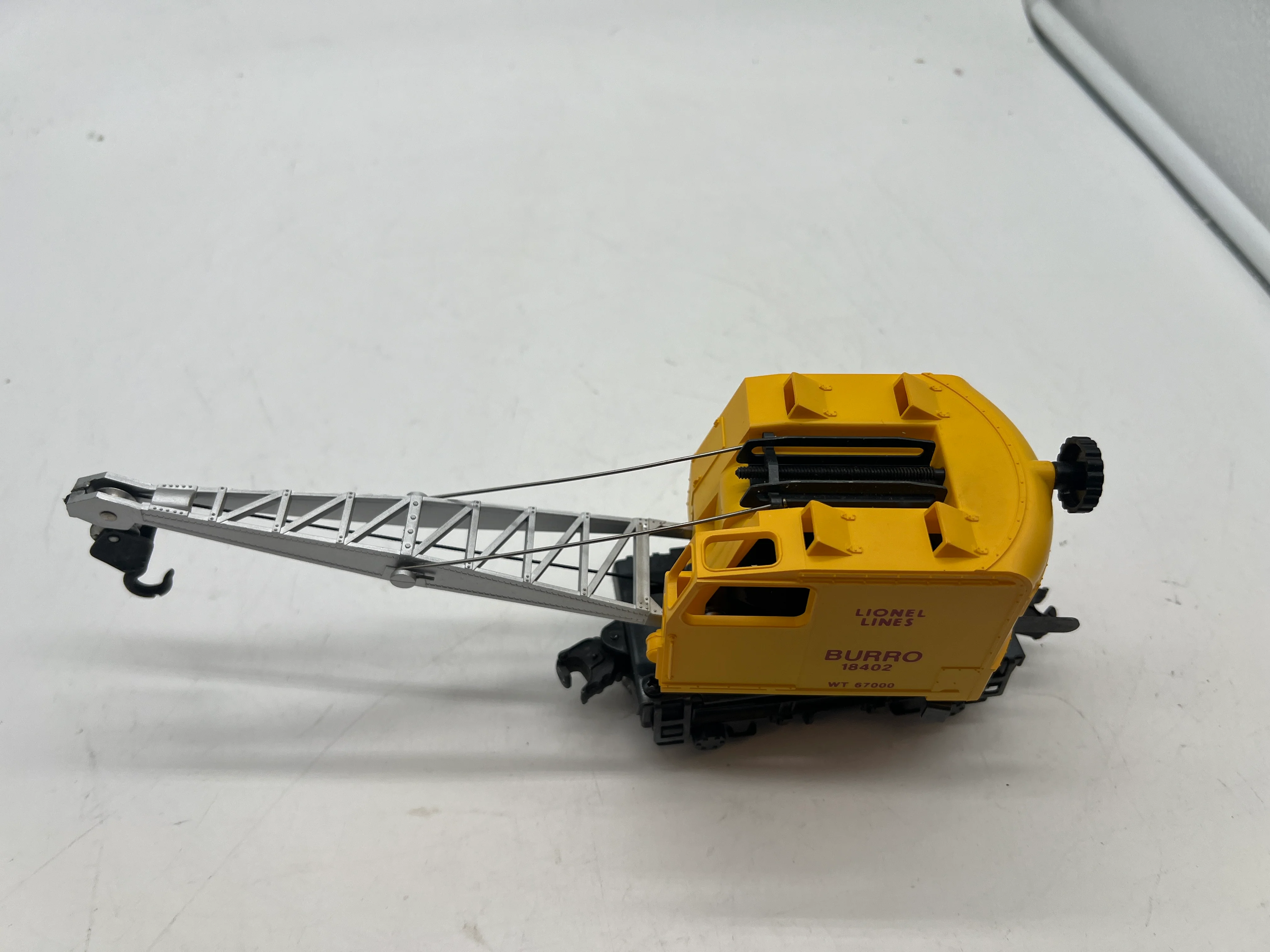 Lionel 6-18402 Lionel Lines operating burro crane O SCALE Used Excellent Damaged Box - Image 2