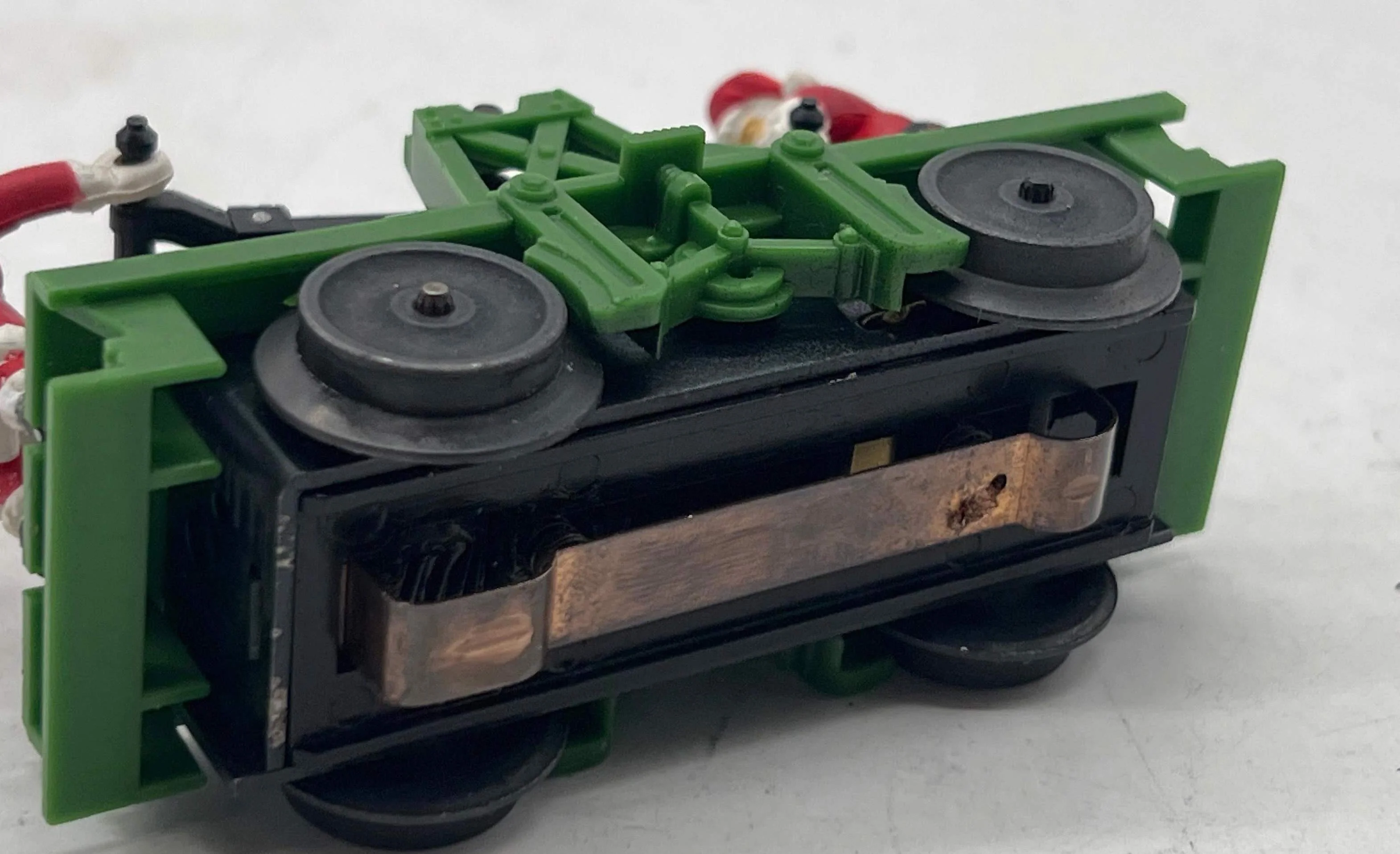 Lionel 6-18403 Christmas Operating Santa Hand Car O Scale Used Excellent - Image 4