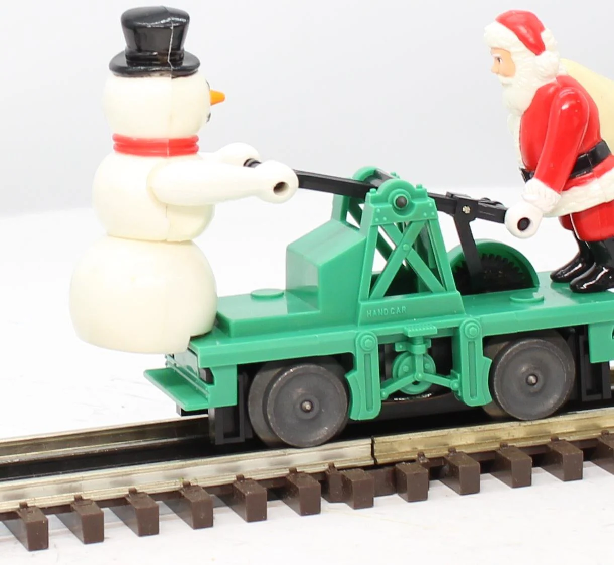 Lionel 6-18422 Santa & Snowman Handcar O Scale Like New - Image 5
