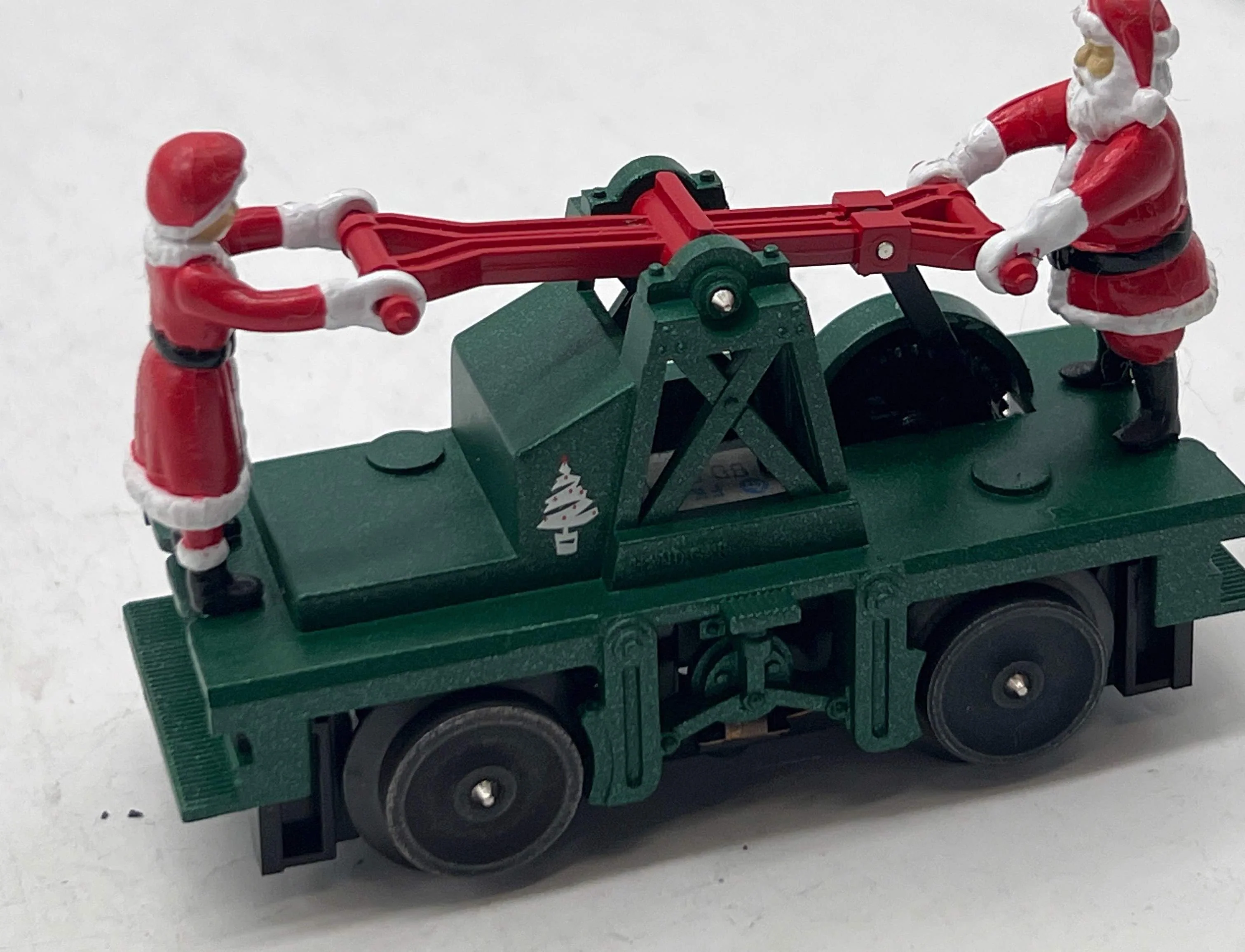 Lionel 6-18459 Christmas Santa & Mrs Claus Handcar O SCALE Like New - Image 5