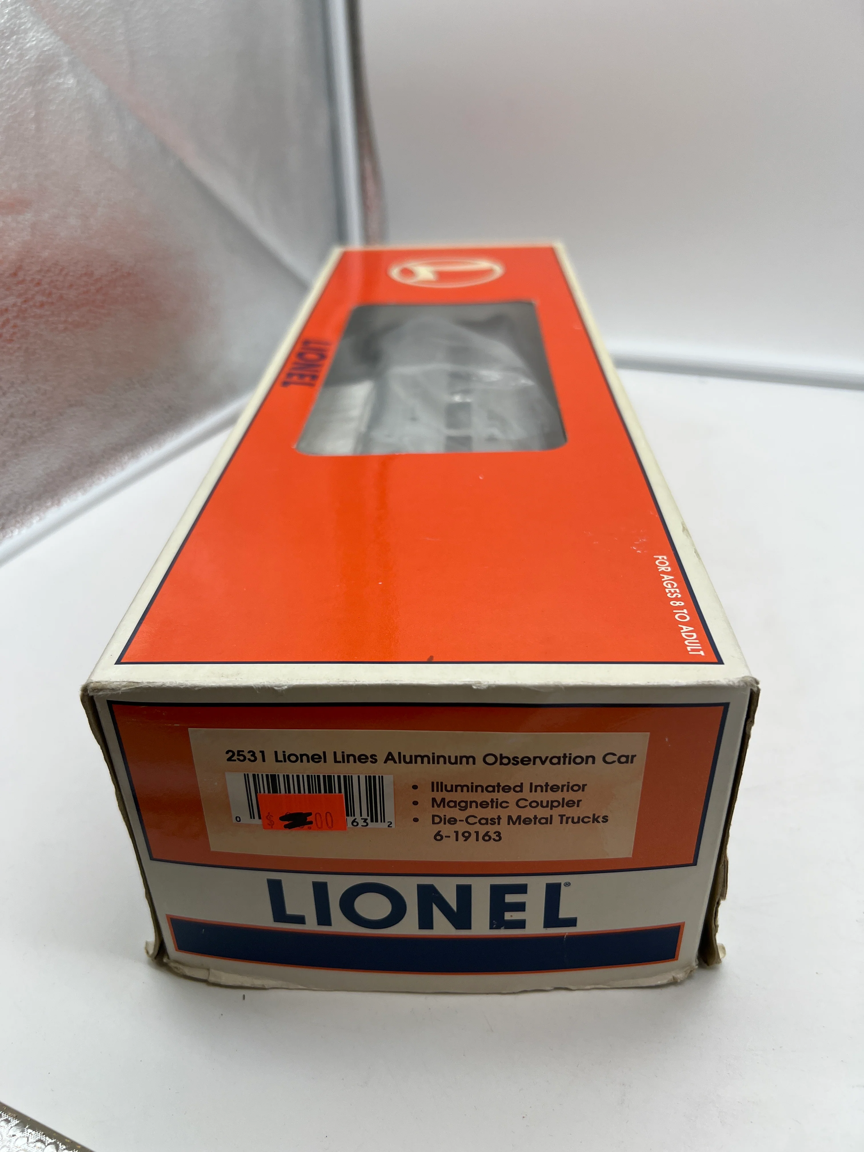 Lionel 6-19163 Lionel Lines 2531 silver rail aluminum observation car O SCALE Like New - Image 11