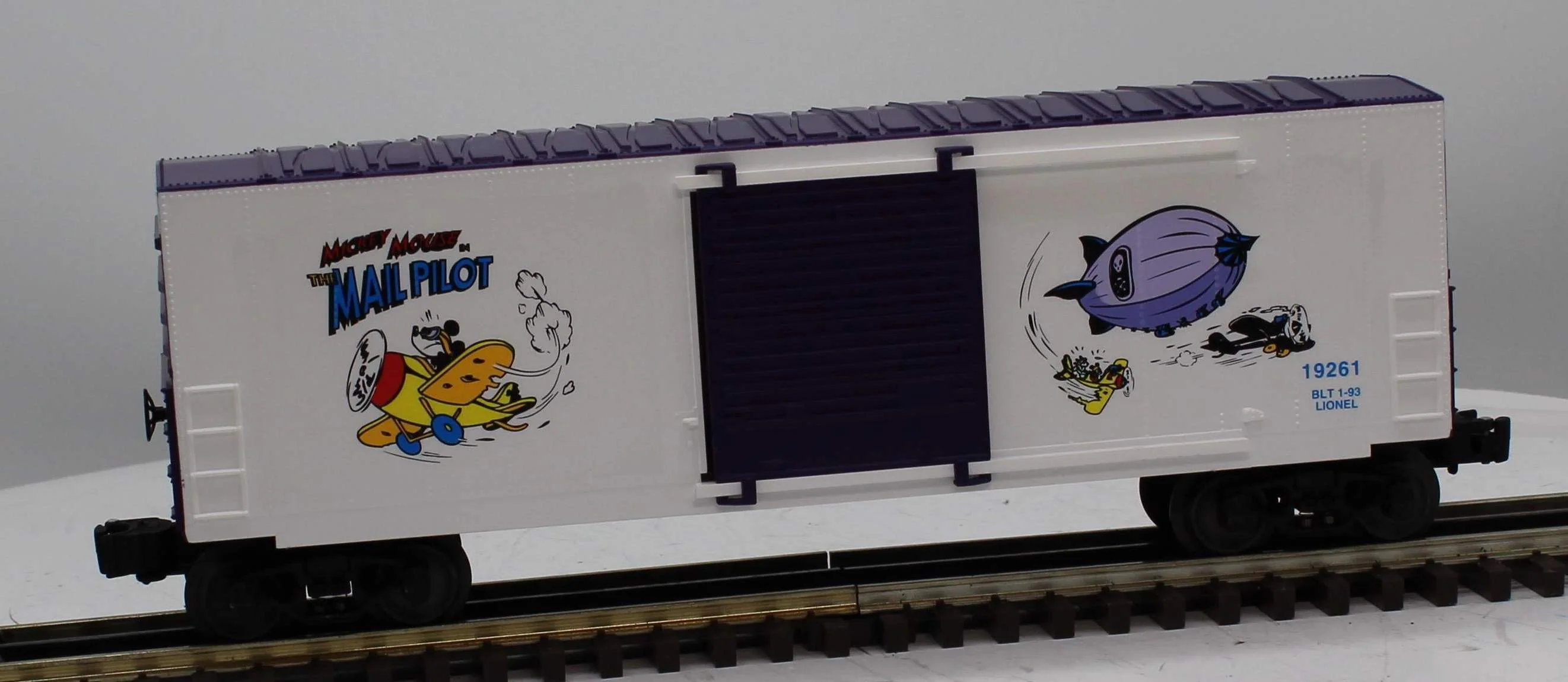 Lionel 6-19261 DISNEY Perils of Mickey Hi-Cube Boxcar O Scale Used Damaged Box - Image 2