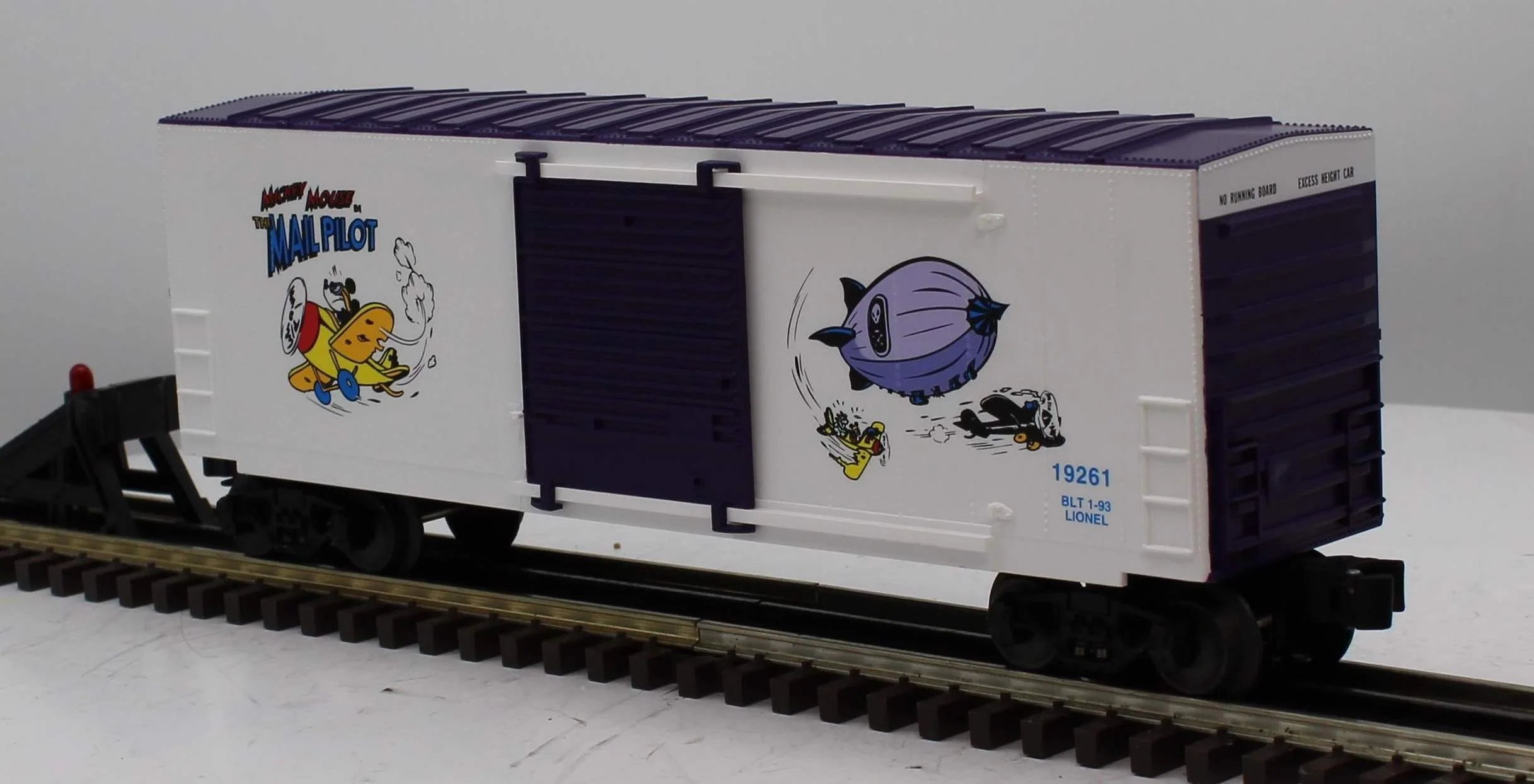 Lionel 6-19261 DISNEY Perils of Mickey Hi-Cube Boxcar O Scale Used Damaged Box - Image 4