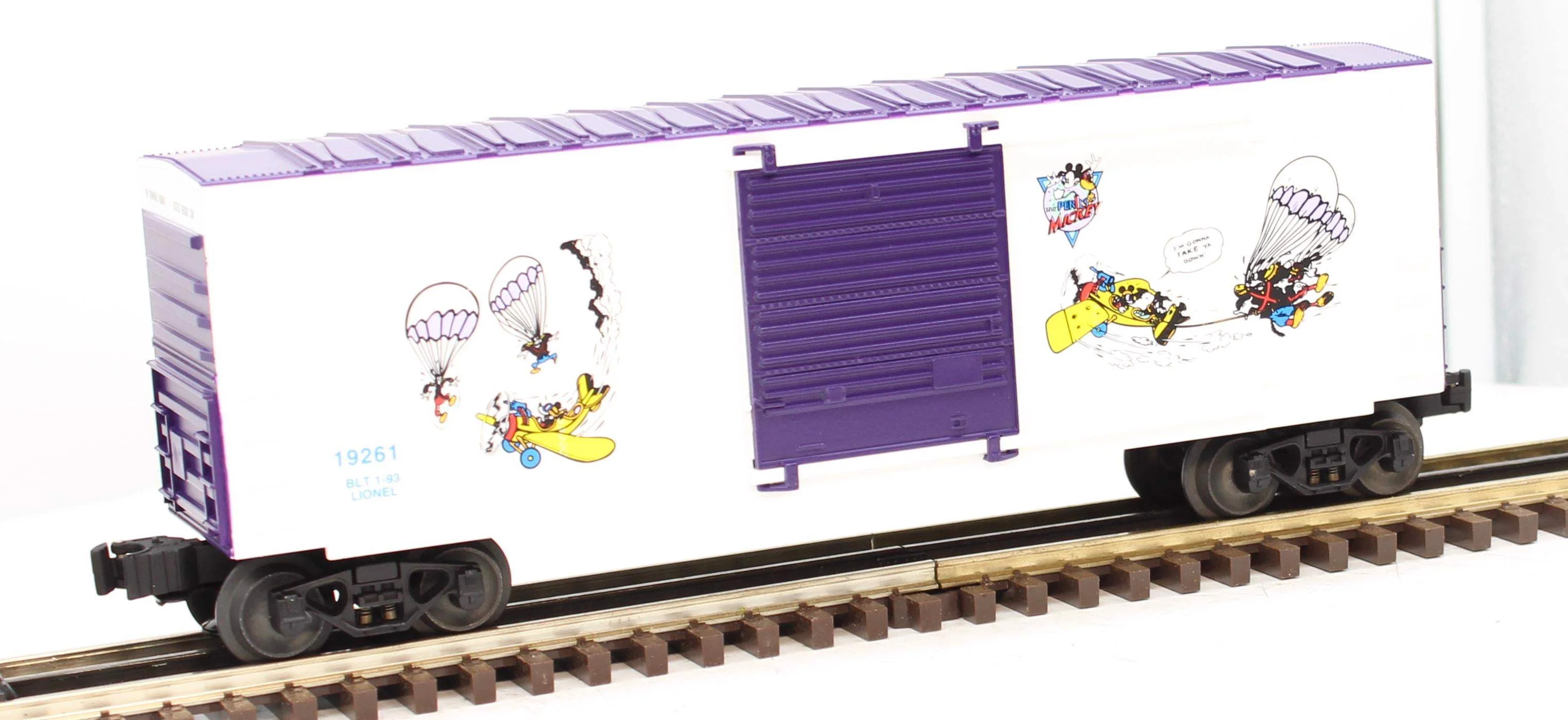 Lionel 6-19261 DISNEY Perils of Mickey Mail Pilot Hi-Cube Boxcar O Scale Like New - Image 6