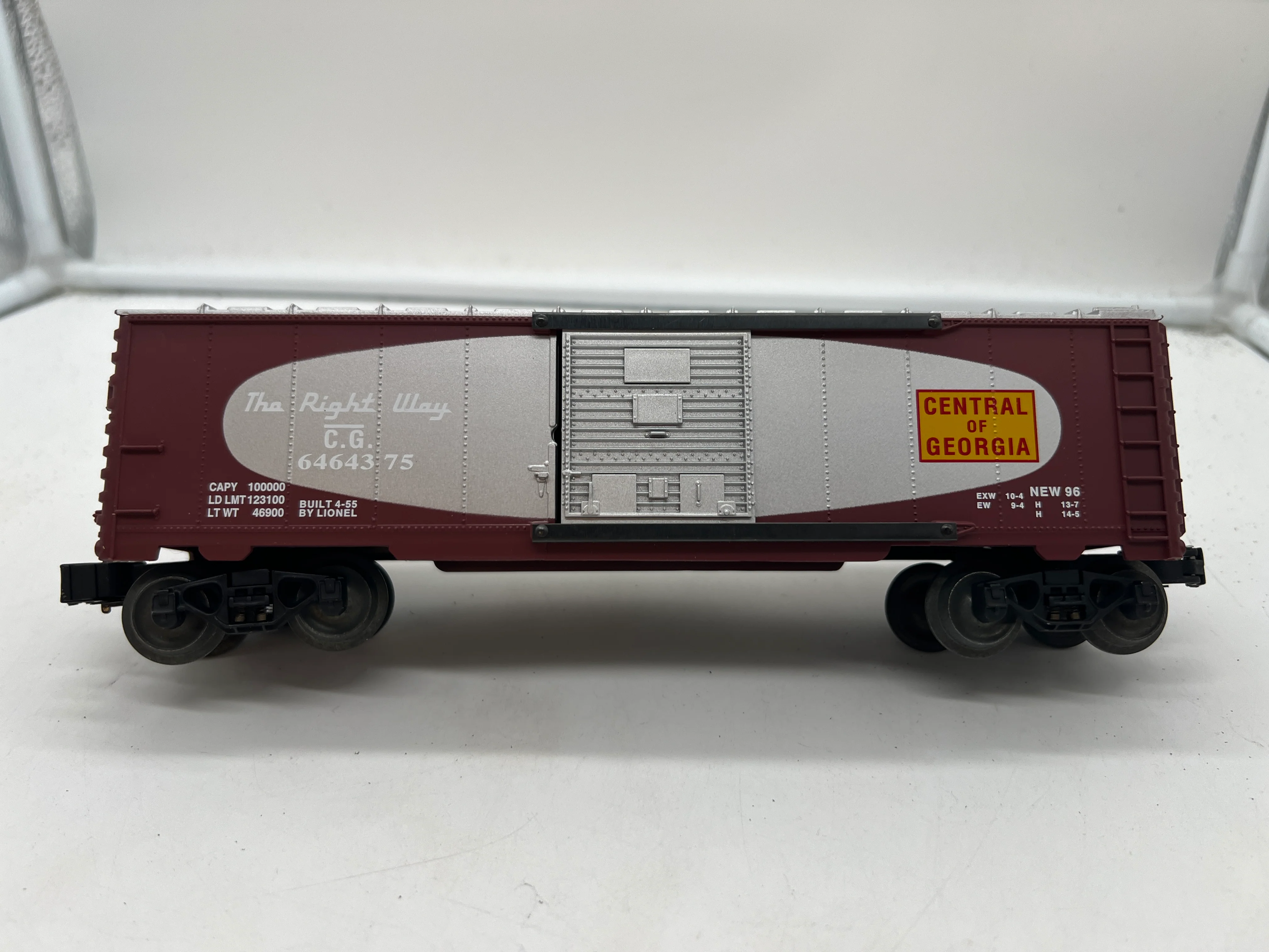 Lionel 6-19279 Central of Georgia boxcar 6464-375 AB O SCALE NEW - Image 2