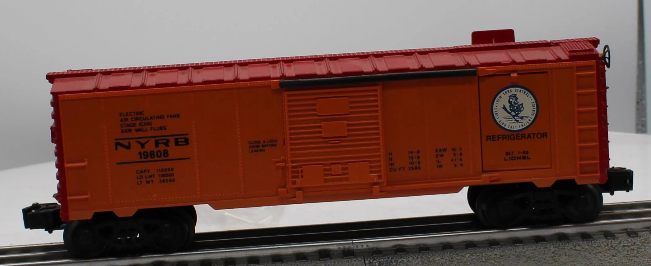 Lionel 6-19808 NEW YORK CENTRAL Ice Car O Scale Like New
