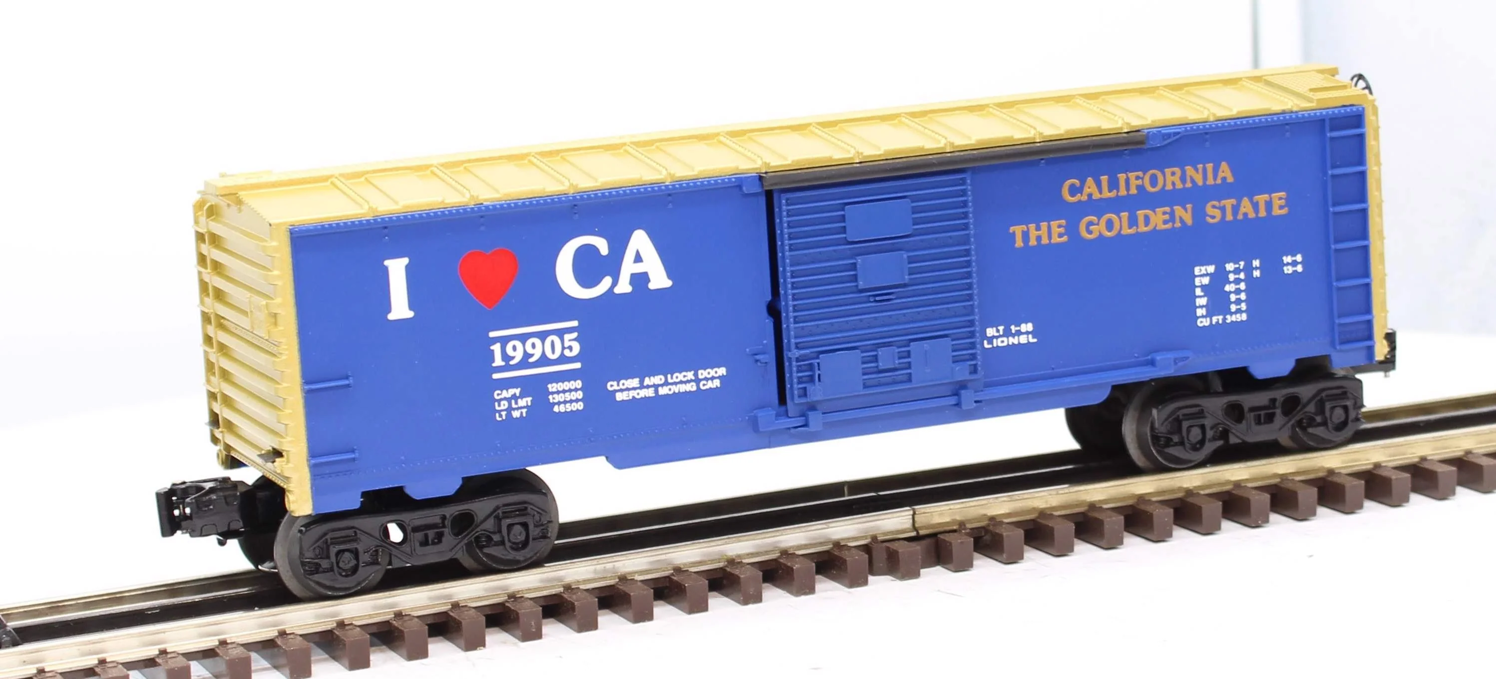 Lionel 6-19905 I Love California Boxcar O Scale Like New - Image 8