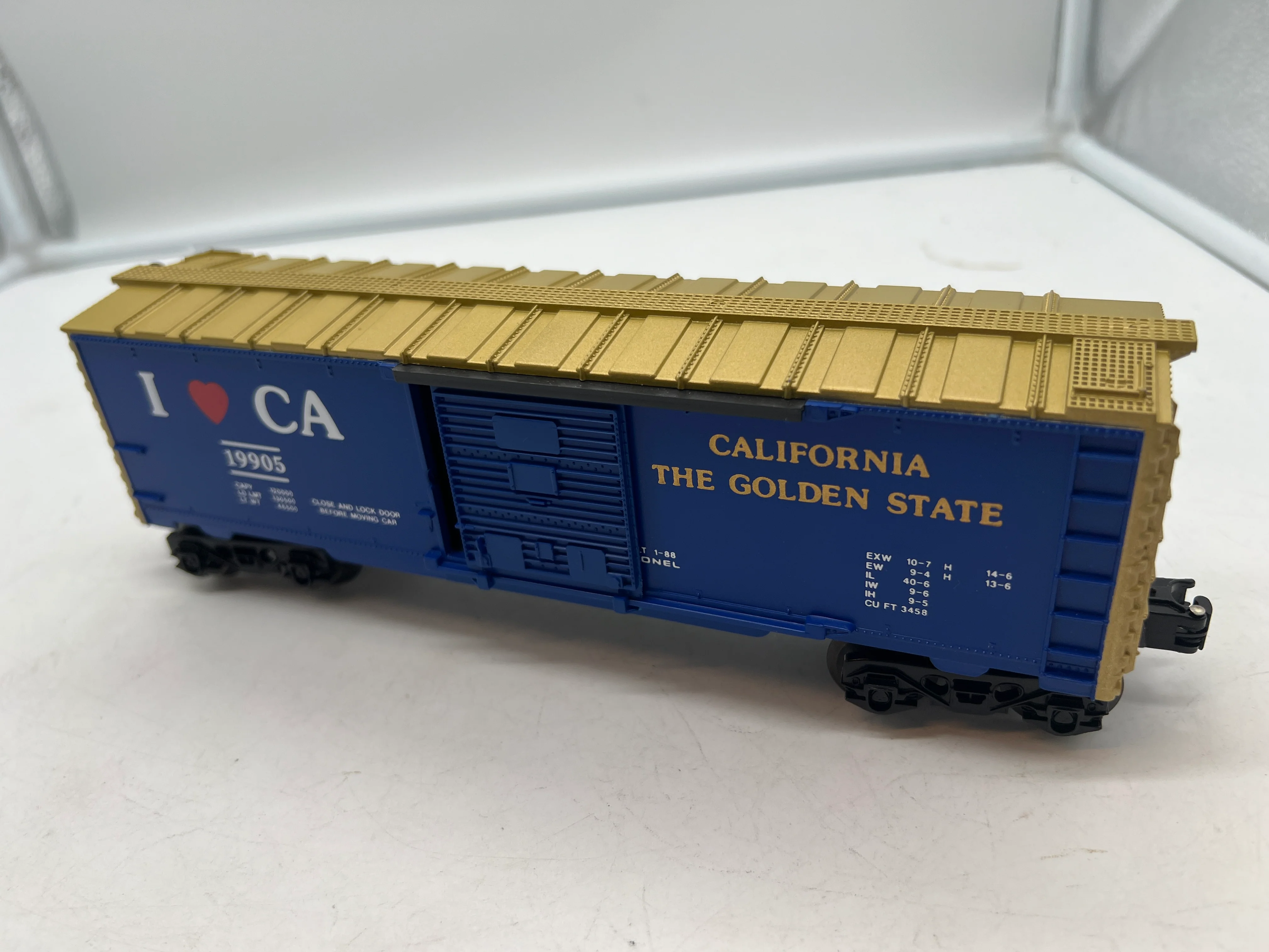Lionel 6-19905 I love California boxcar O SCALE Like New - Image 4
