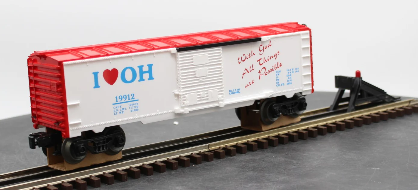 Lionel 6-19912 I Love Ohio Box Car O SCALE NEW - Image 4