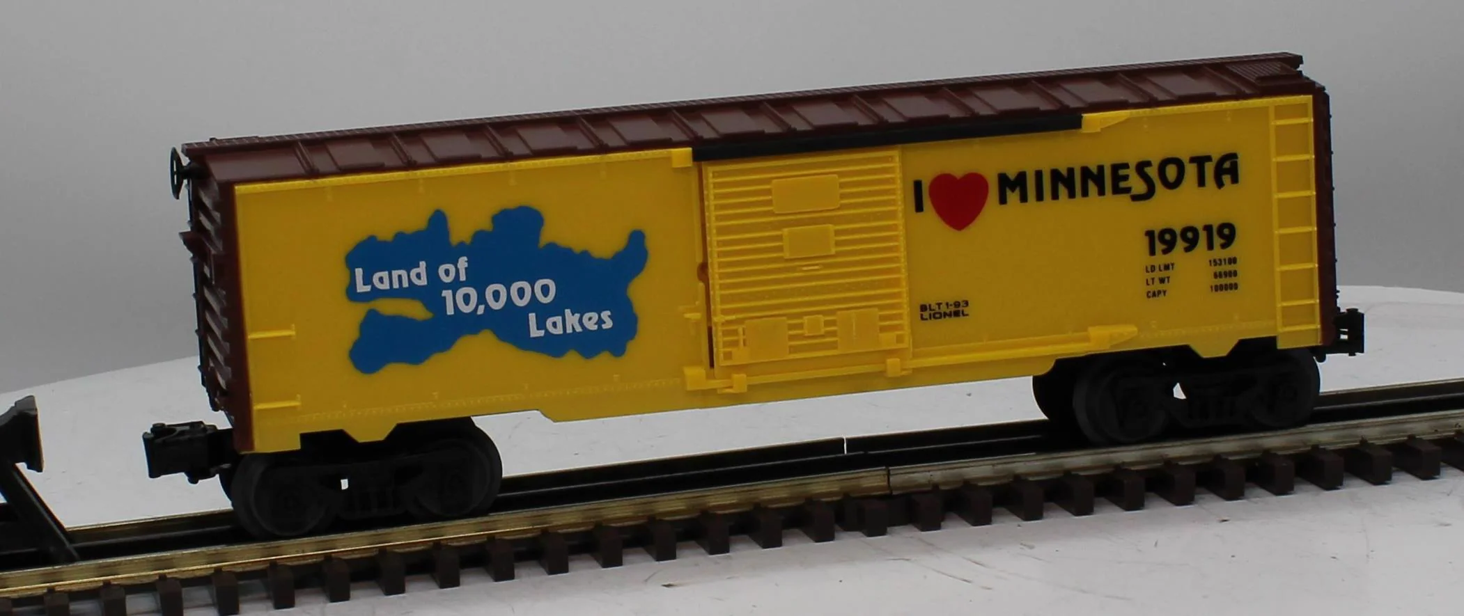 Lionel 6-19919 MINNESOTA Boxcar I Love Minnesota O Scale Like New - Image 2