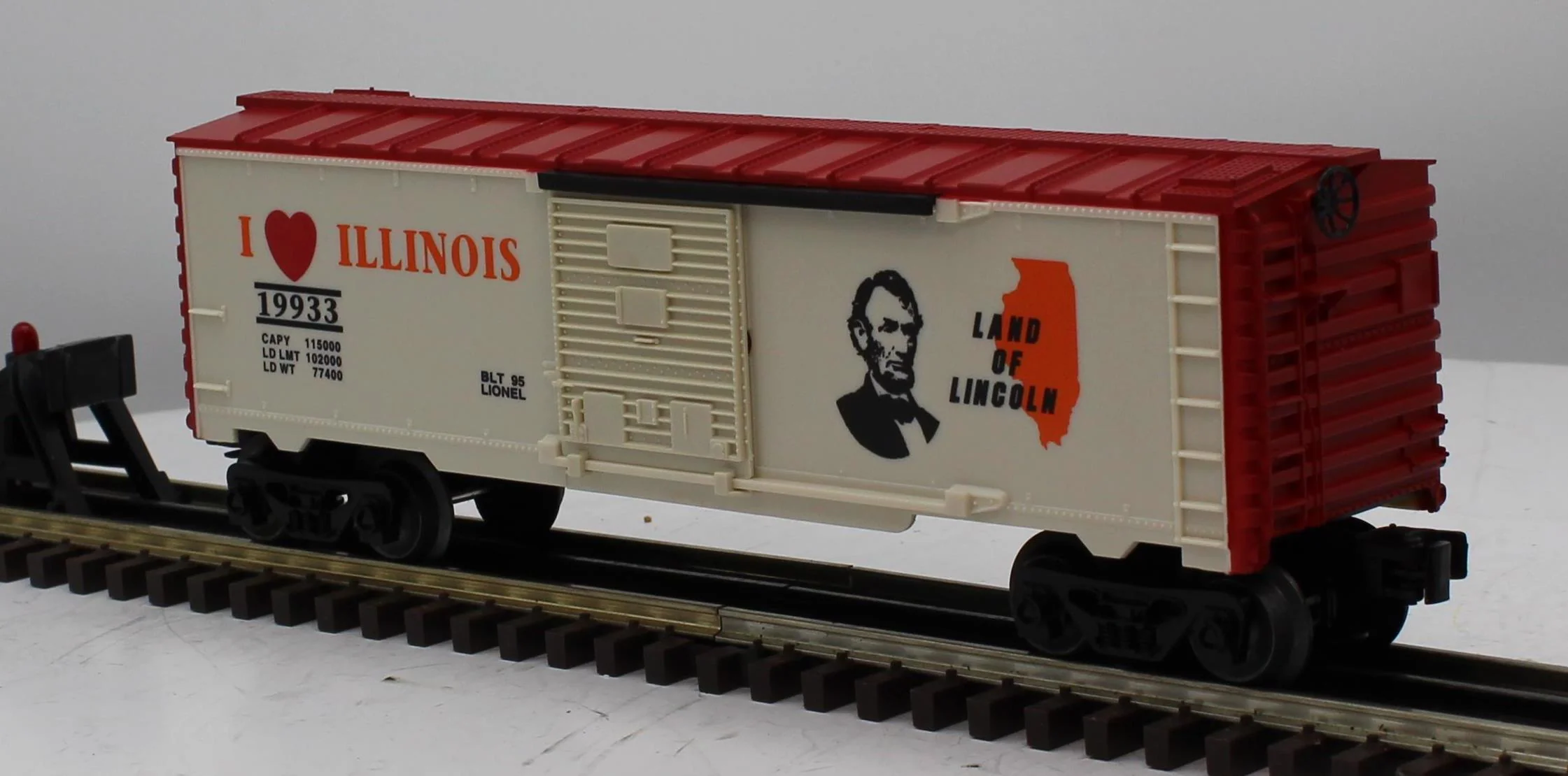 Lionel 6-19933 ILLINOIS I Love Illinois Box Car O Scale Like New - Image 4