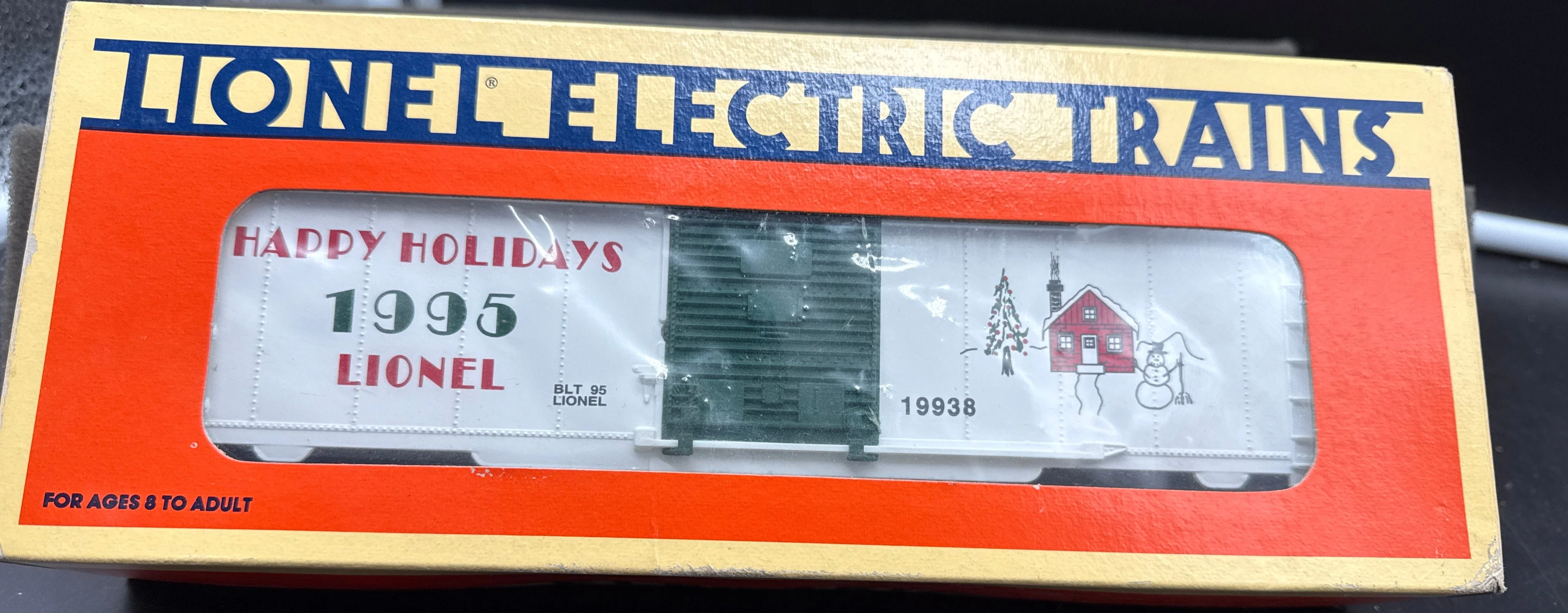 Lionel 6-19938 Christmas 1995 Boxcar O SCALE Like New