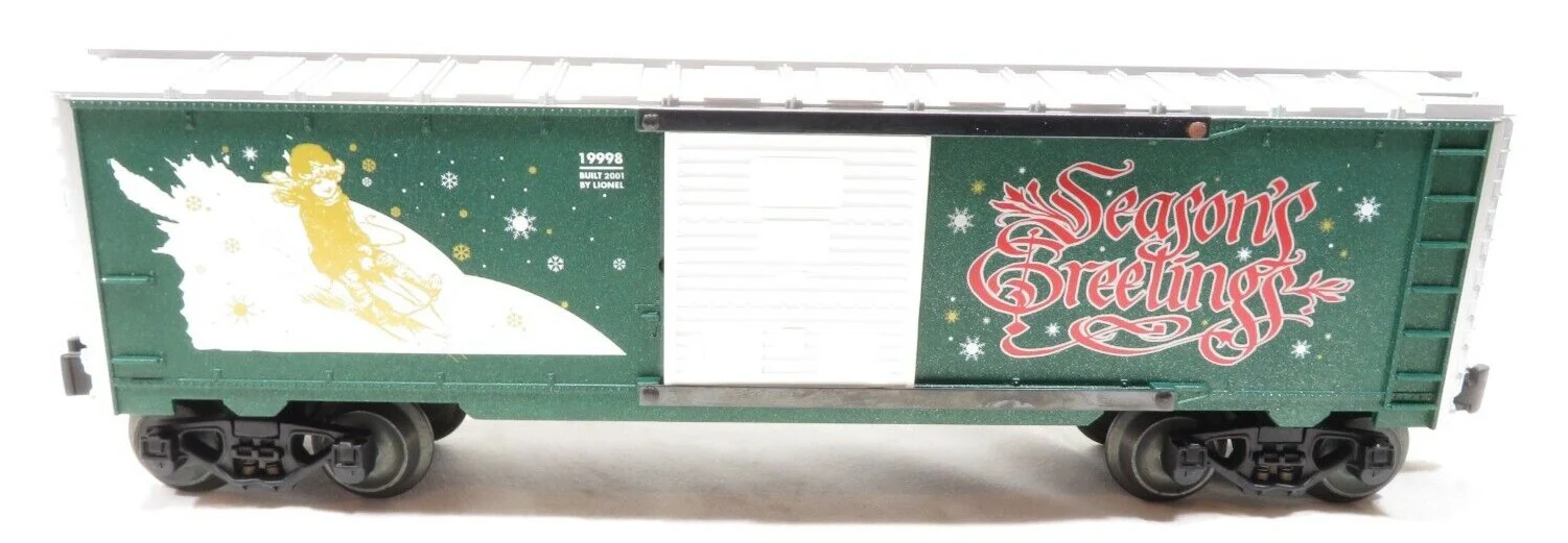 Lionel 6-19998 CHRISTMAS BOXCAR 2001 Seasons Greetings O SCALE NEW