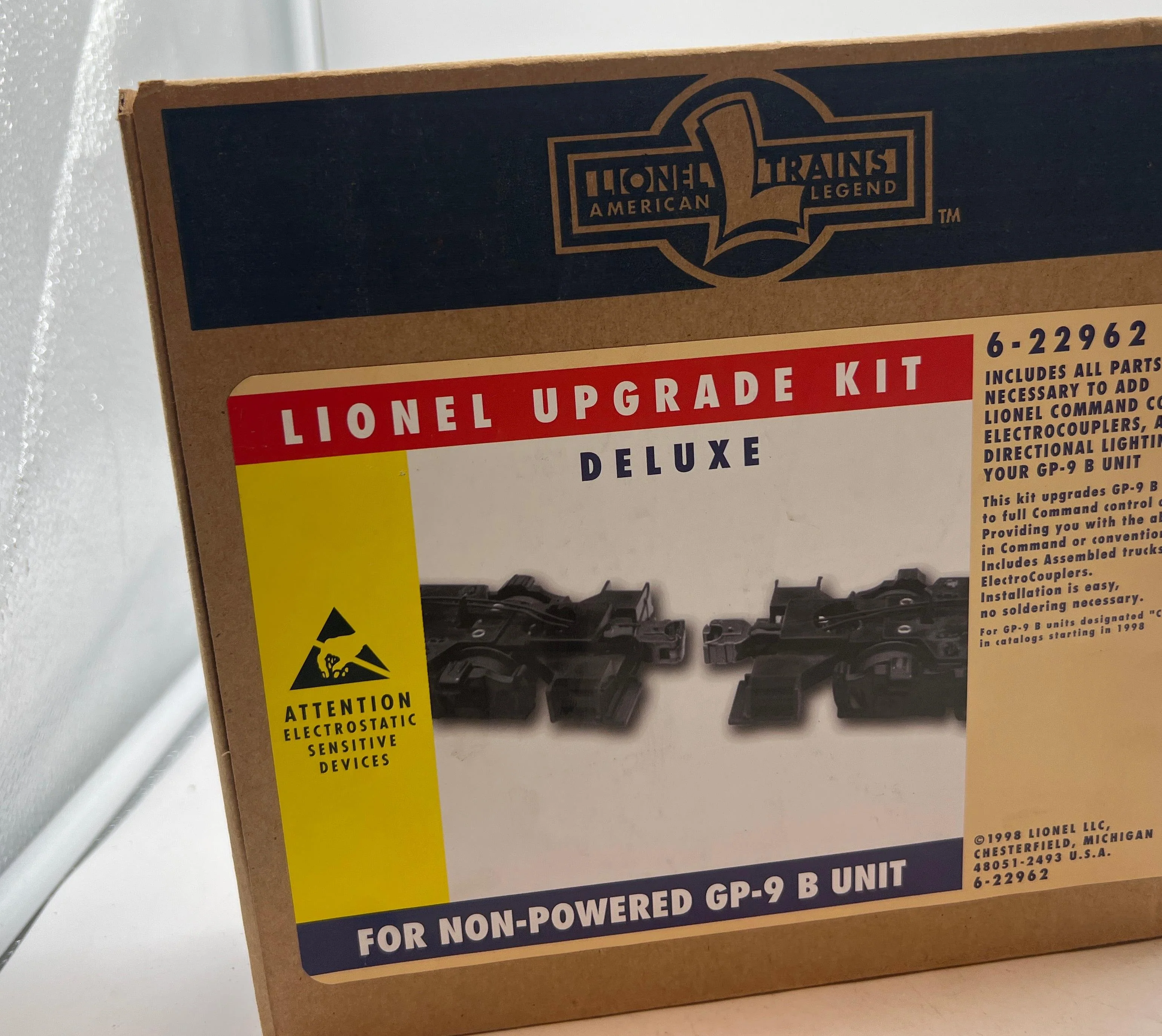 Lionel 6-22962 GP9 B-Unit Deluxe Upgrade Kit w/Black Trucks O SCALE NEW - Image 2
