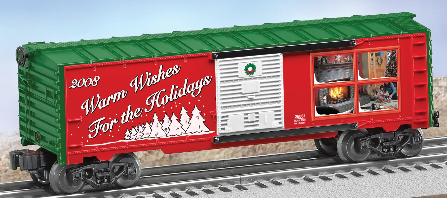 Lionel 6-25061 O GAUGE 2008 HOLIDAY CHRISTMAS BOXCAR O SCALE NEW