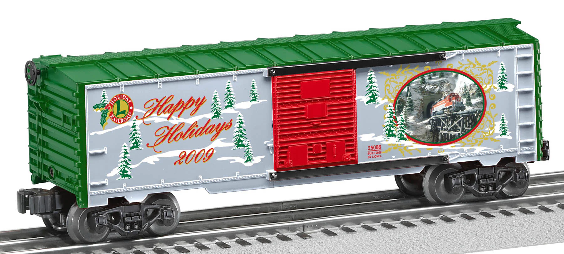 Lionel 6-25066   2009 HOLIDAY CHRSITMAS BOXCAR O SCALE  NEW