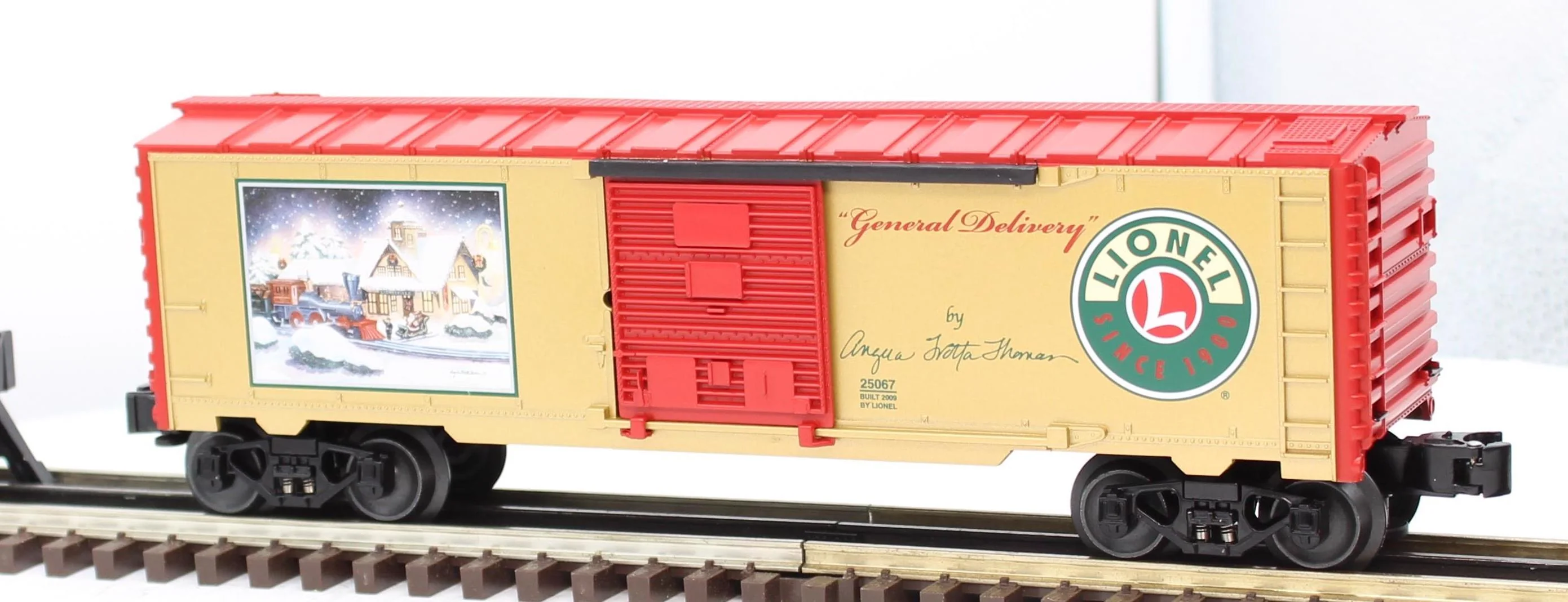 Lionel 6-25067 Angela Trotta Thomas "General Delivery" Boxcar O SCALE Like New - Image 7