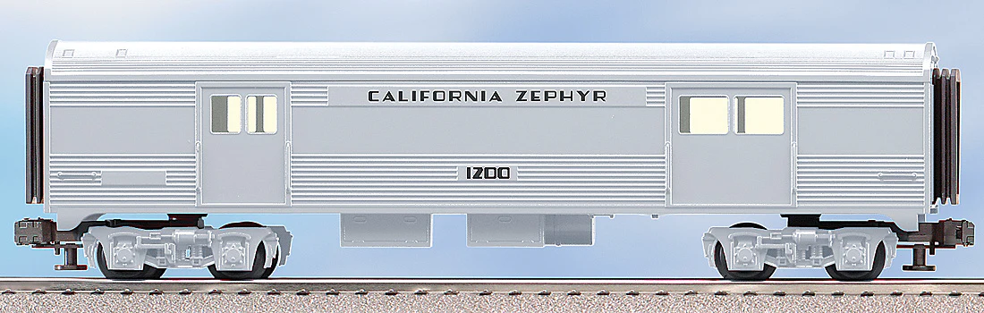 Lionel 6-25178 CALIFORNIA ZEPHYR STREAMLINER TRAINSOUNDS BAGGAGE CAR O SCALE NEW