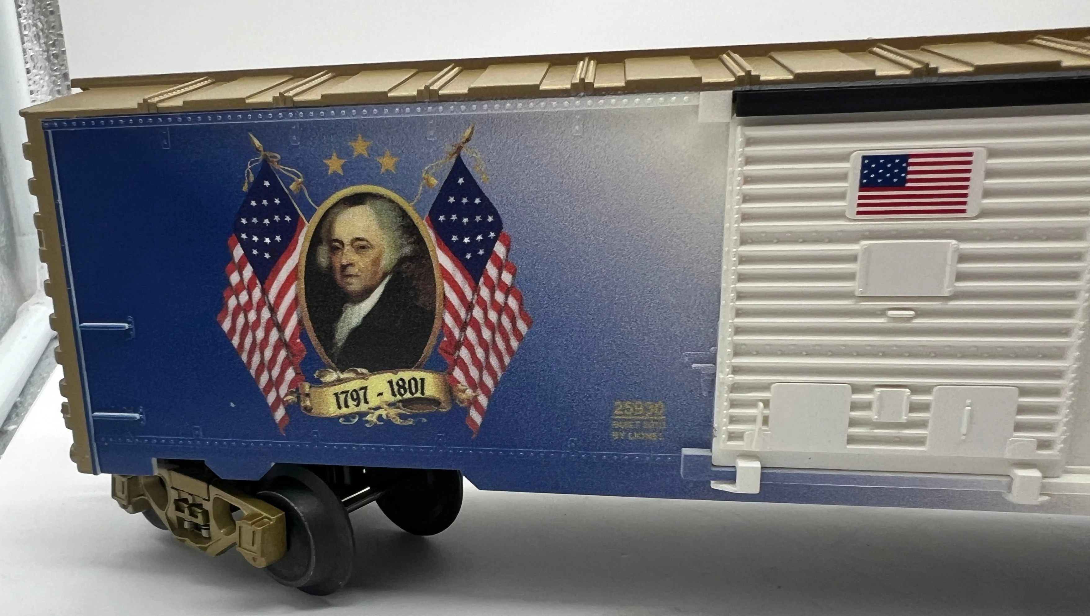 Lionel 6-25930 JOHN ADAMS BOXCAR AB O SCALE NEW - Image 8