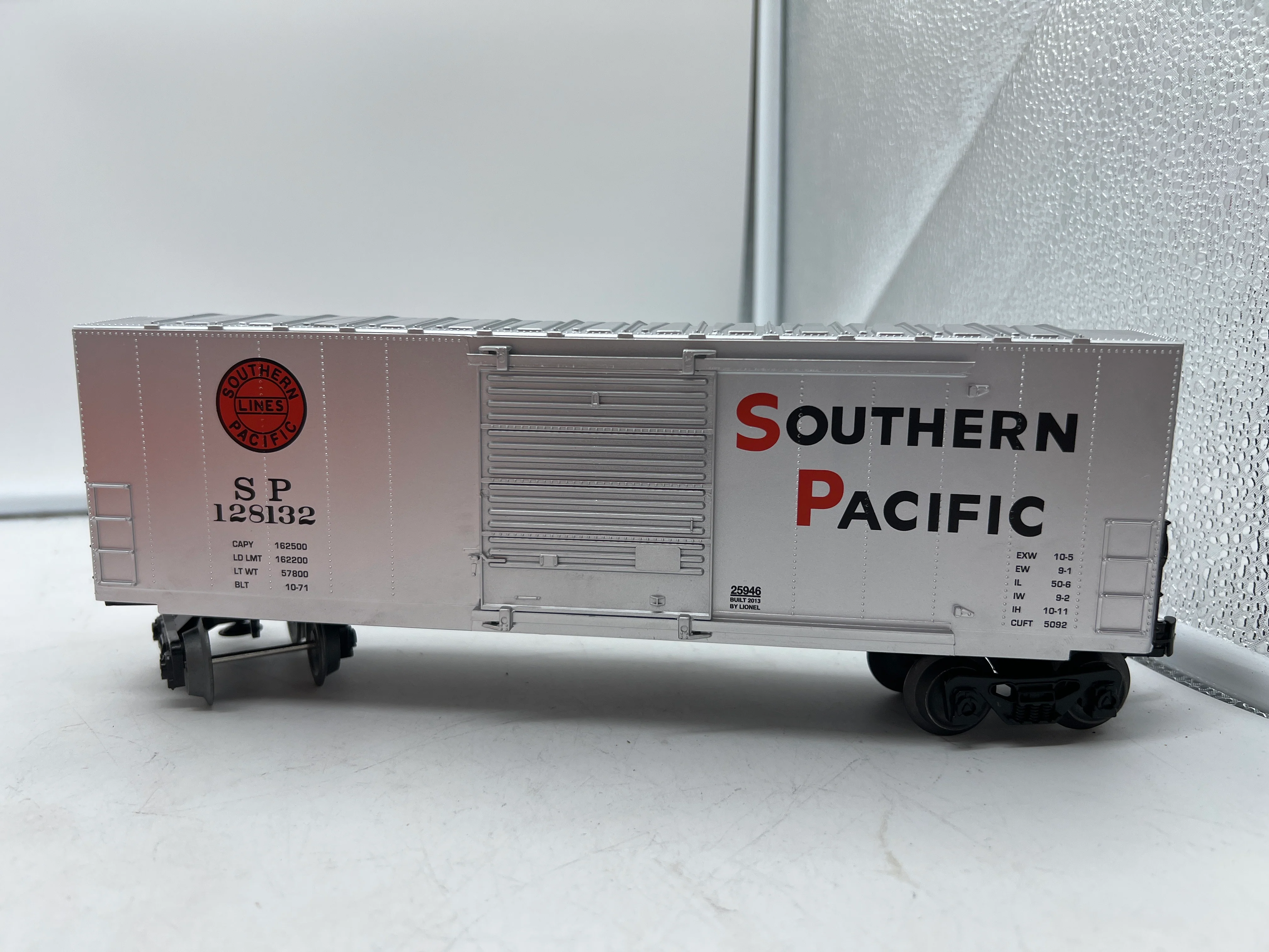 Lionel 6-25946 SOUTHERN PACIFIC SP "BLACK WIDOW" HI-CUBE BOXCAR #128132 O SCALE NEW - Image 2