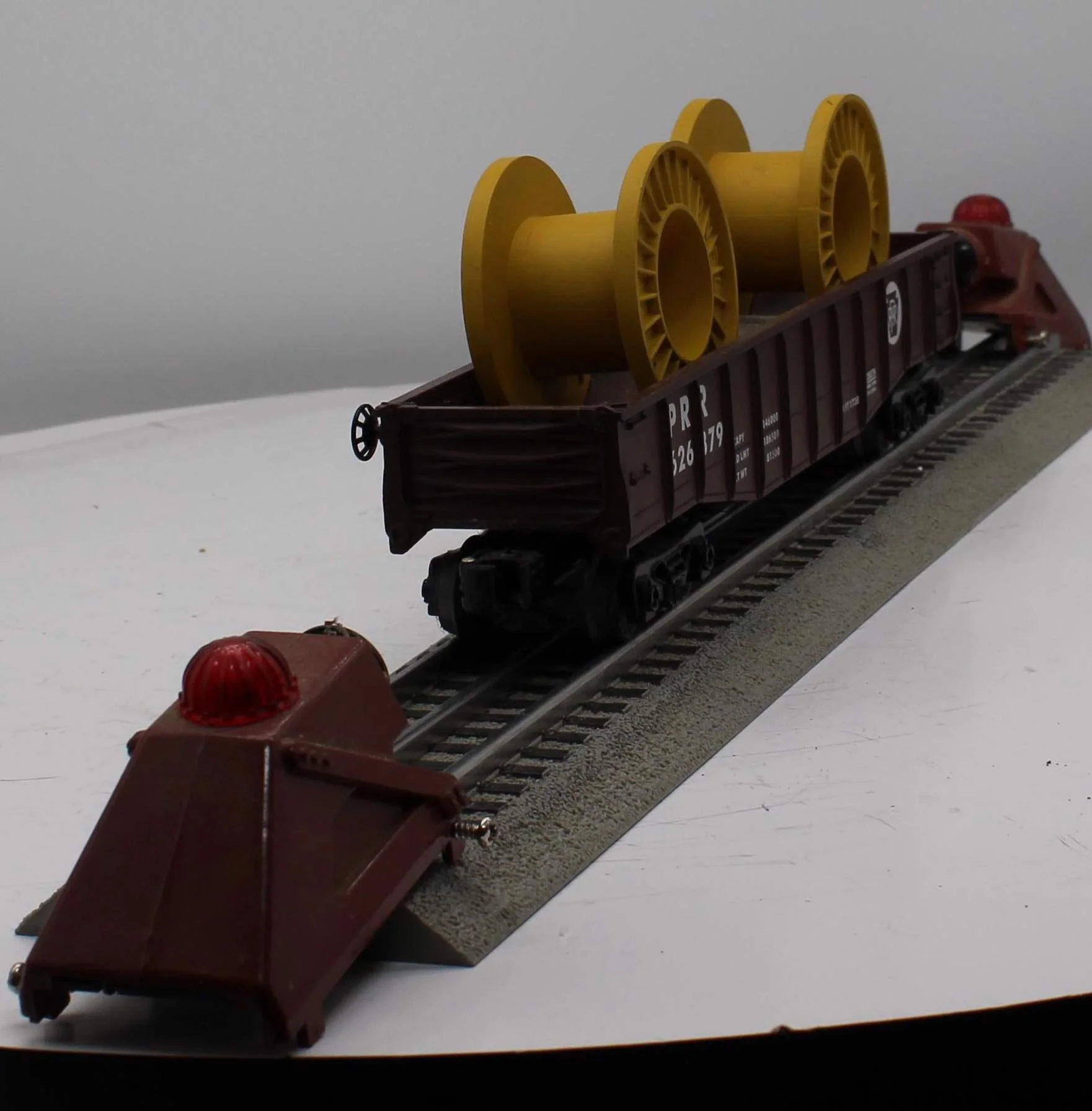 Lionel 6-26379 Pennsylvania PRR O27 Gondola w/Cable Reels O SCALE Like New - Image 6
