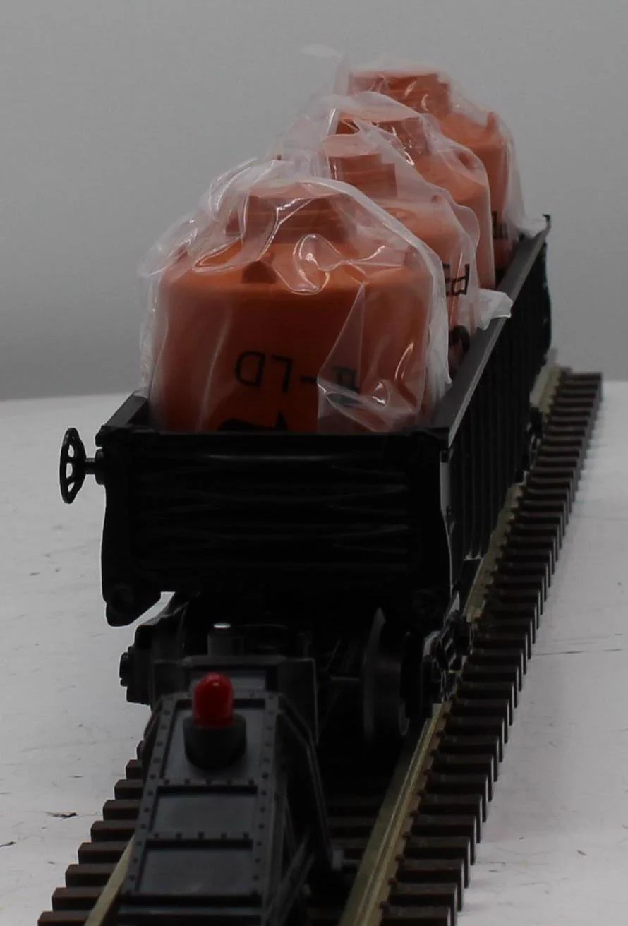 Lionel 6-26649 ERIE LACKAWANNA Gondola w/ 4 Canisters O Scale Like New - Image 3