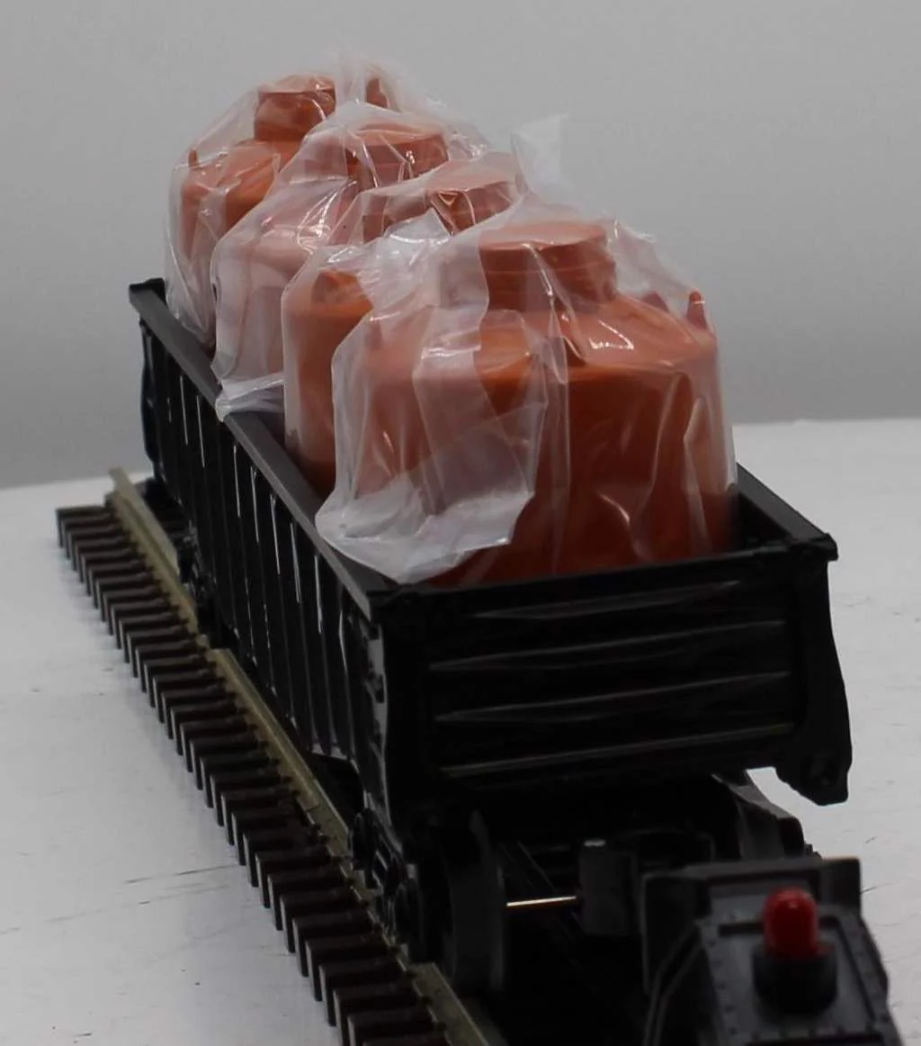 Lionel 6-26649 ERIE LACKAWANNA Gondola w/ 4 Canisters O Scale Like New - Image 5
