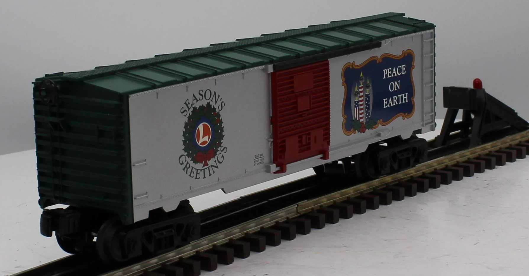 Lionel 6-26790 Christmas Lighted Boxcar O SCALE Like New - Image 6