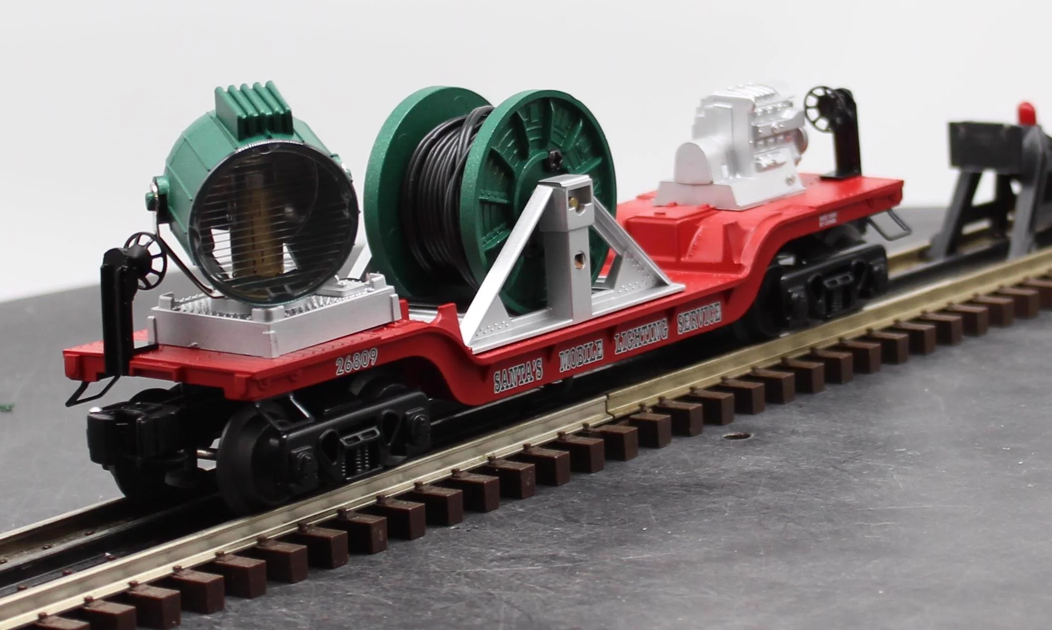 Lionel 6-26809 Santa's Mobile Lighting Service Extension Serachlight Car O SCALE Like New - Image 5