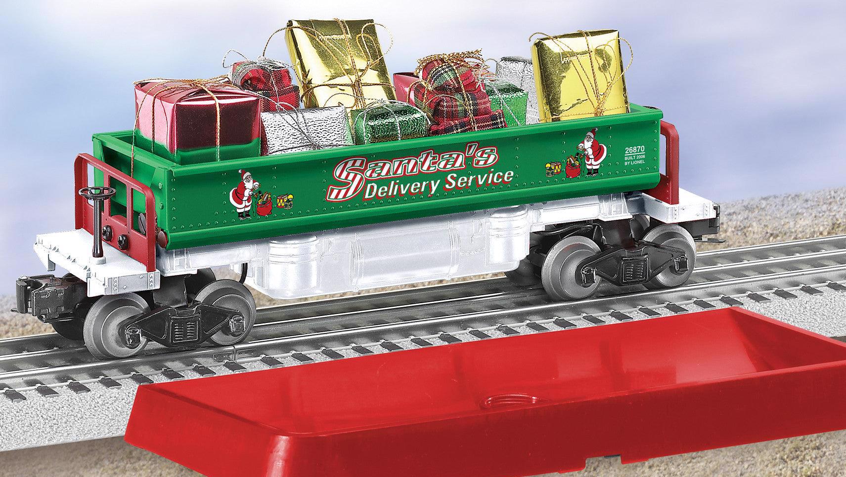 Lionel 6-26870 Christmas Dump Car with Presents O SCALE Used Excellent black dump bin - Image 7