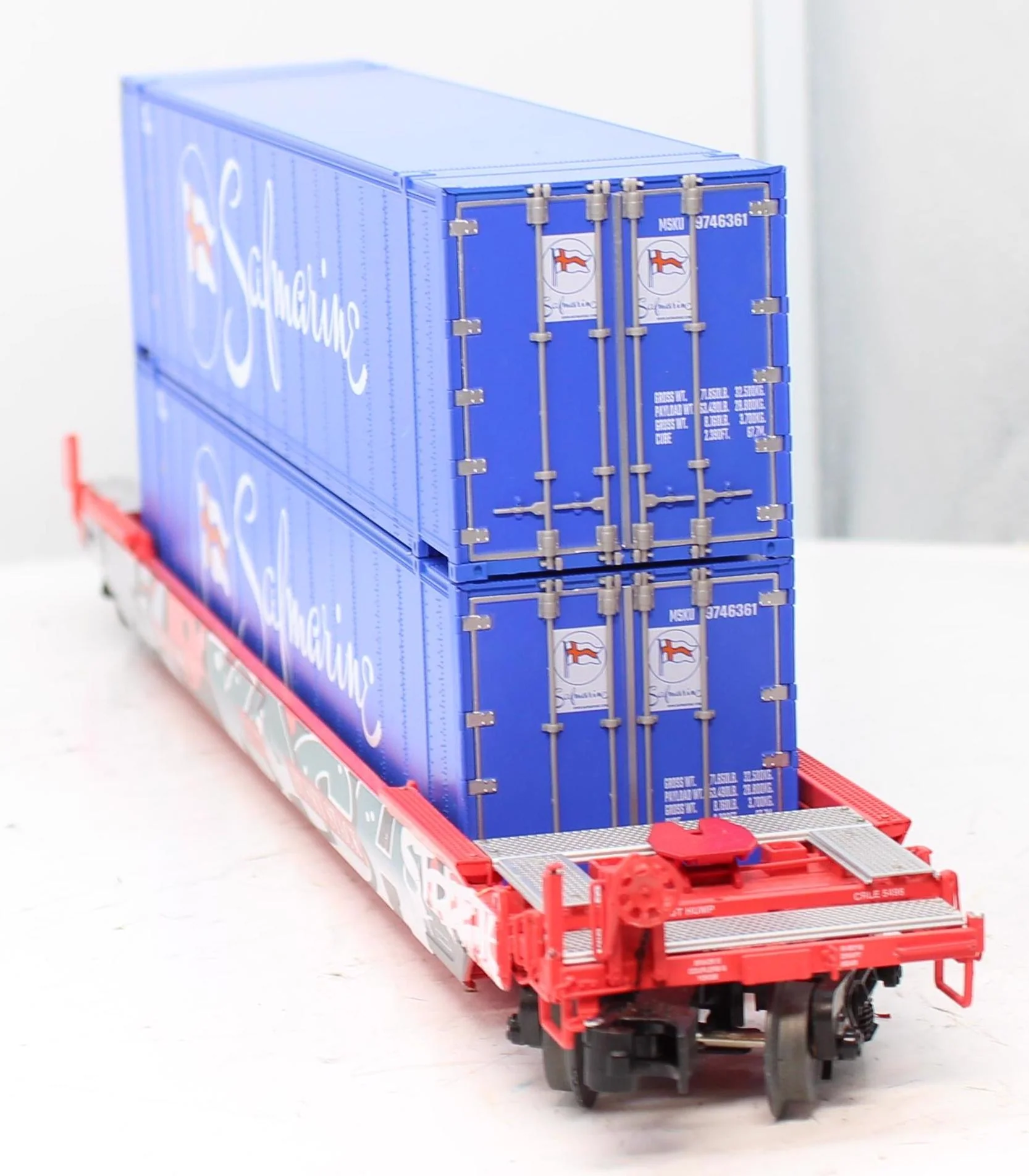 Lionel 6-27808 UNION PACIFIC Husky Stack Car O Scale #294013 Like New - Image 5