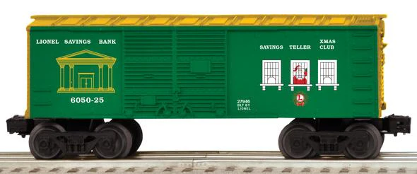 Lionel 6-27946 Christmas savings boxcar #6050-25 O SCALE NEW