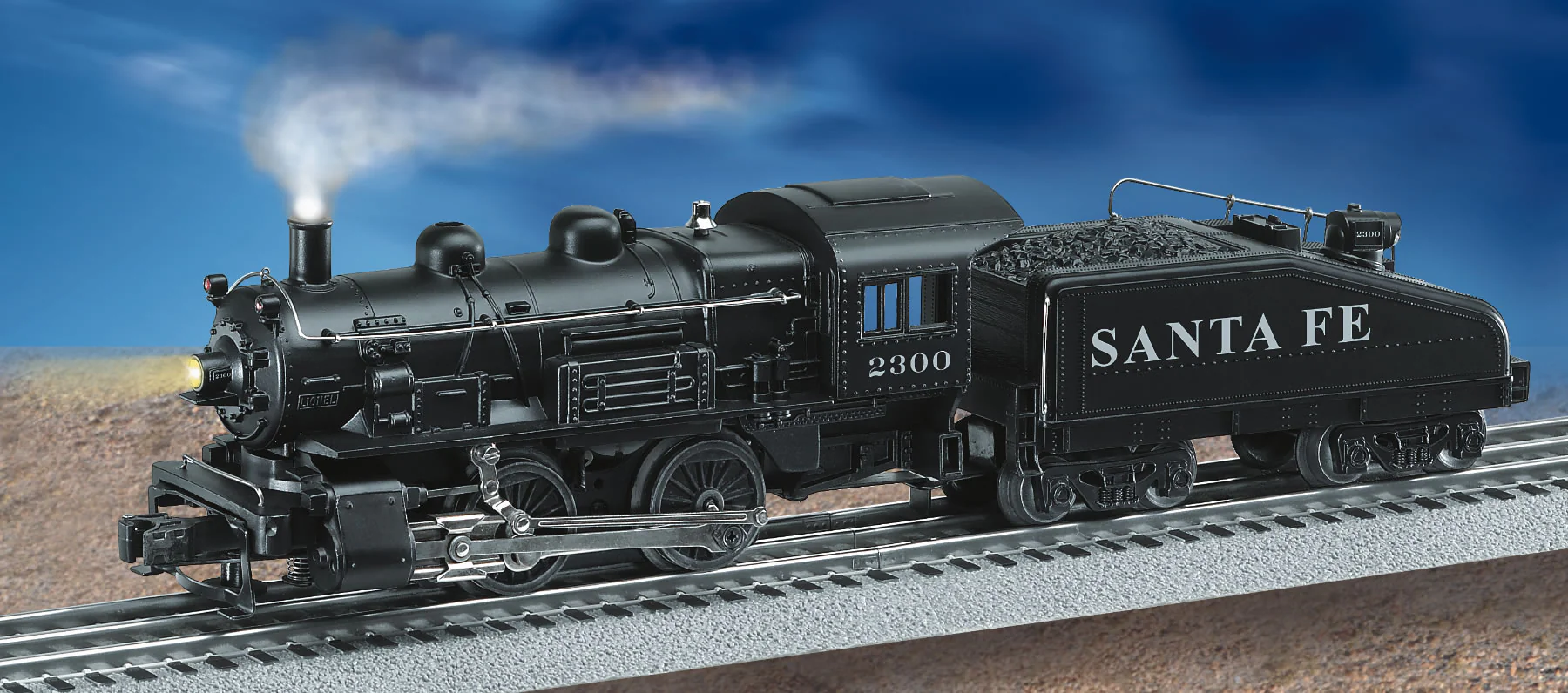 Lionel 6-28661 SANTA FE 0-4-0 #2300 steam locomotive O SCALE Like New - Image 2