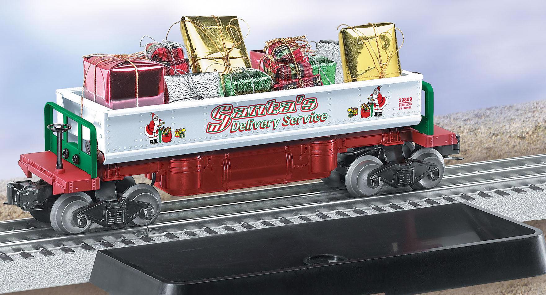 Lionel 6-29809 Christmas Dump Car with Presents O SCALE Used Excellent red dump bin - Image 7
