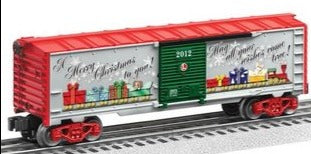 Lionel 6-29976 2012 O GAUGE CHRISTMAS BOXCAR (MADE IN USA) O SCALE NEW - Image 2
