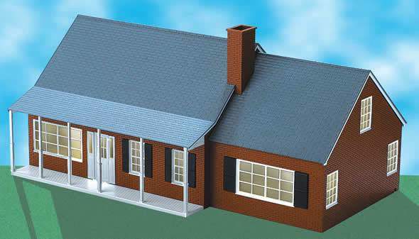 Lionel 6-34109 Large Suburban House  O SCALE NEW - Image 2