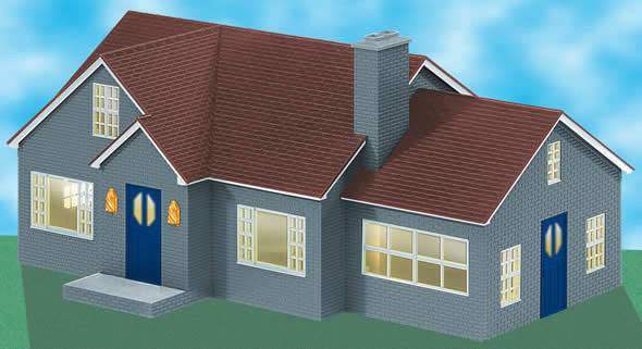 Lionel 6-34123 Bungalow with Addition O SCALE Like New - Image 7
