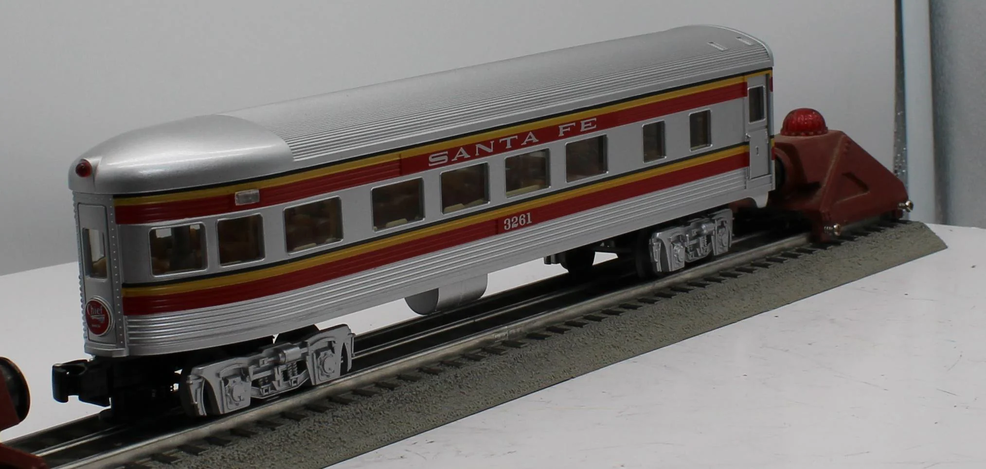 Lionel 6-35246 SANTA FE OBSERVATION CAR O SCALE Like New - Image 3