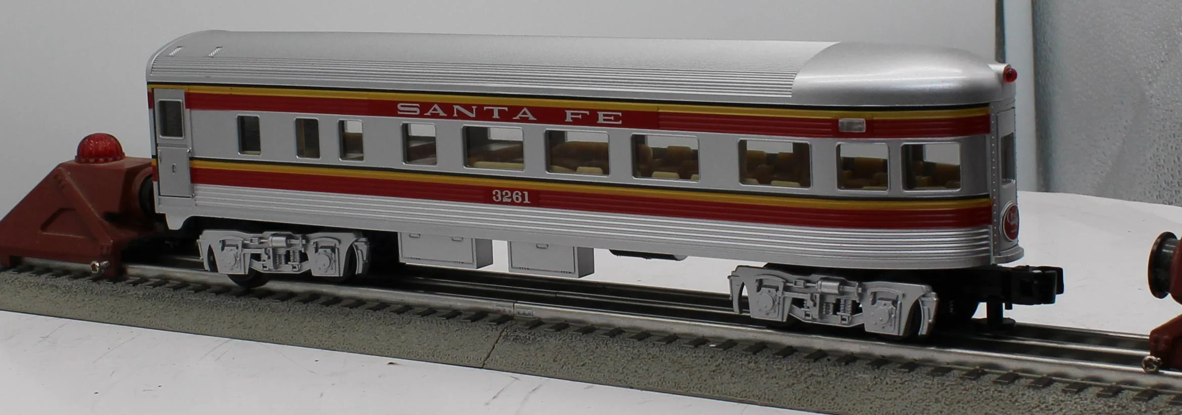 Lionel 6-35246 SANTA FE OBSERVATION CAR O SCALE Like New - Image 4