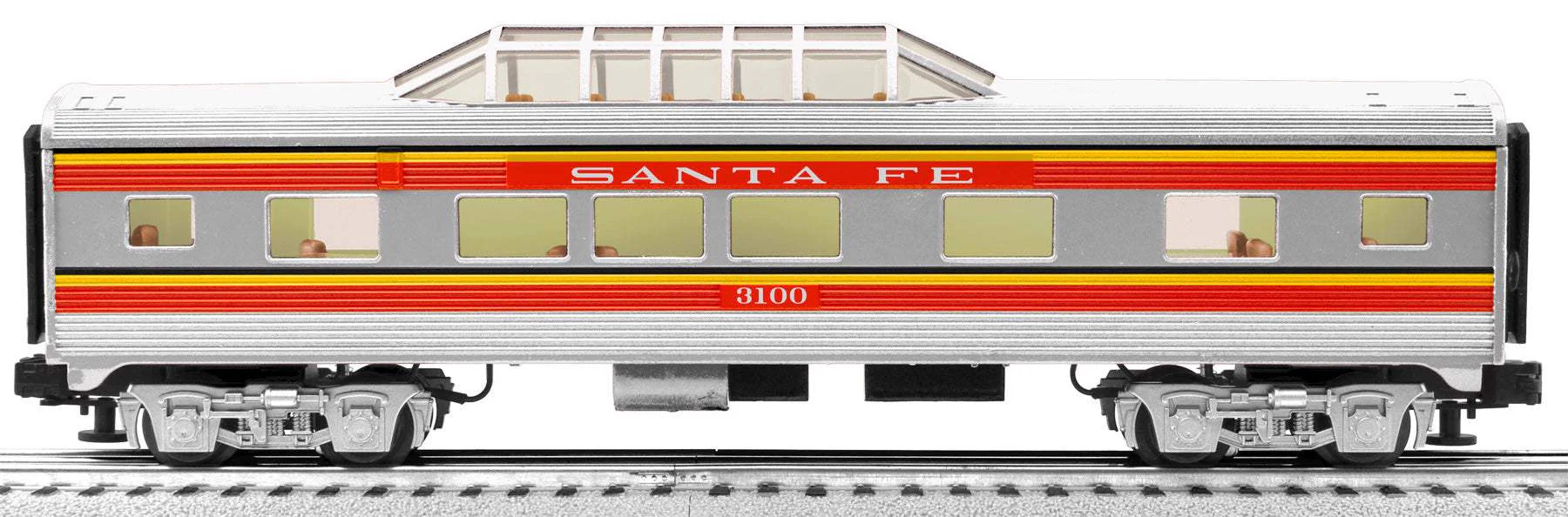 Lionel 6-35257 Santa Fe "Super Chief" Streamliner Vista Dome #3100 O SCALE Like New - Image 2