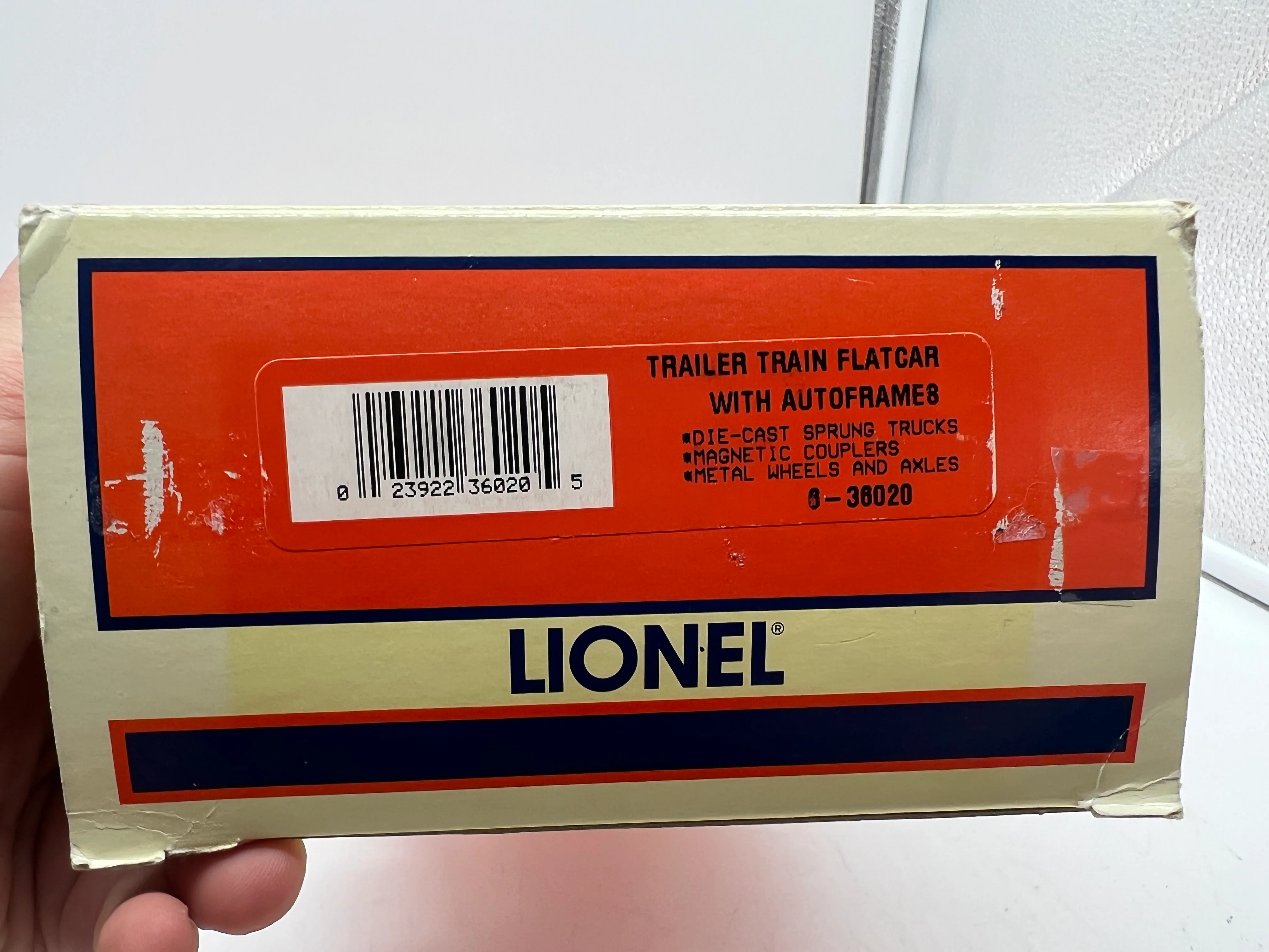 Lionel 6-36020 trailer train flatcar with auto frames load O scale NEW - Image 2
