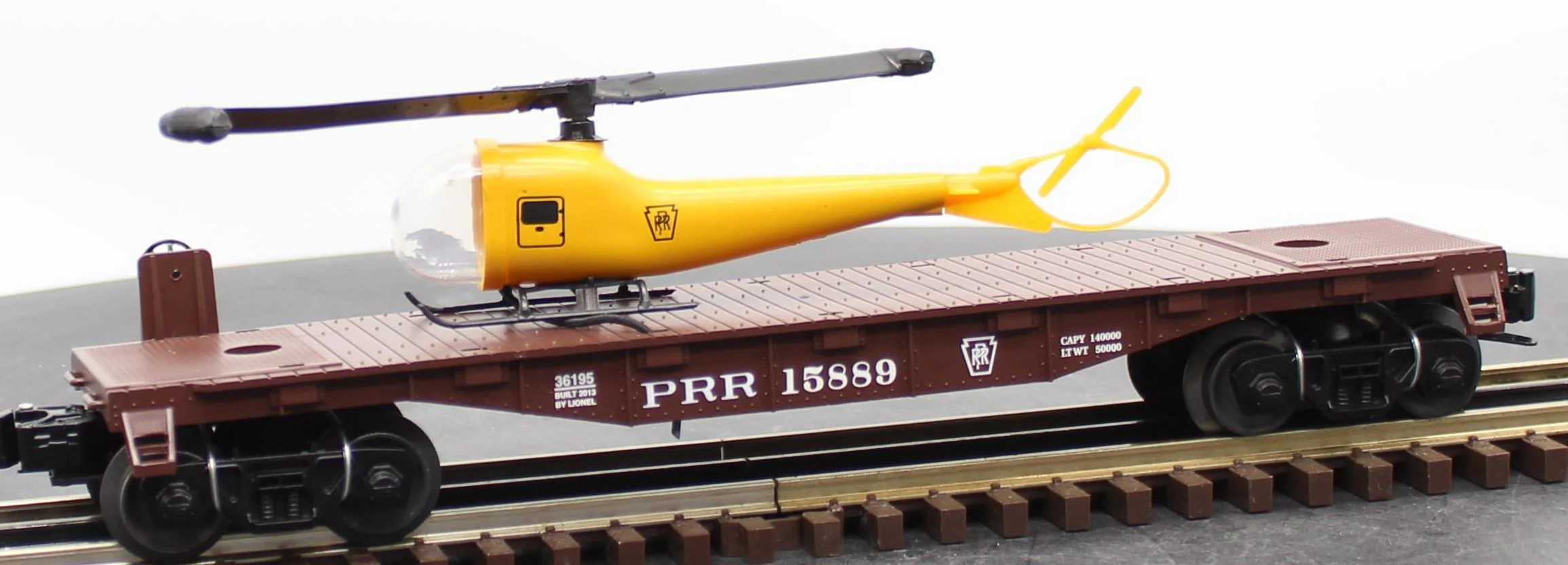 Lionel 6-36195 Pennsylvania Patrol Helicopter Flatcar O SCALE NEW
