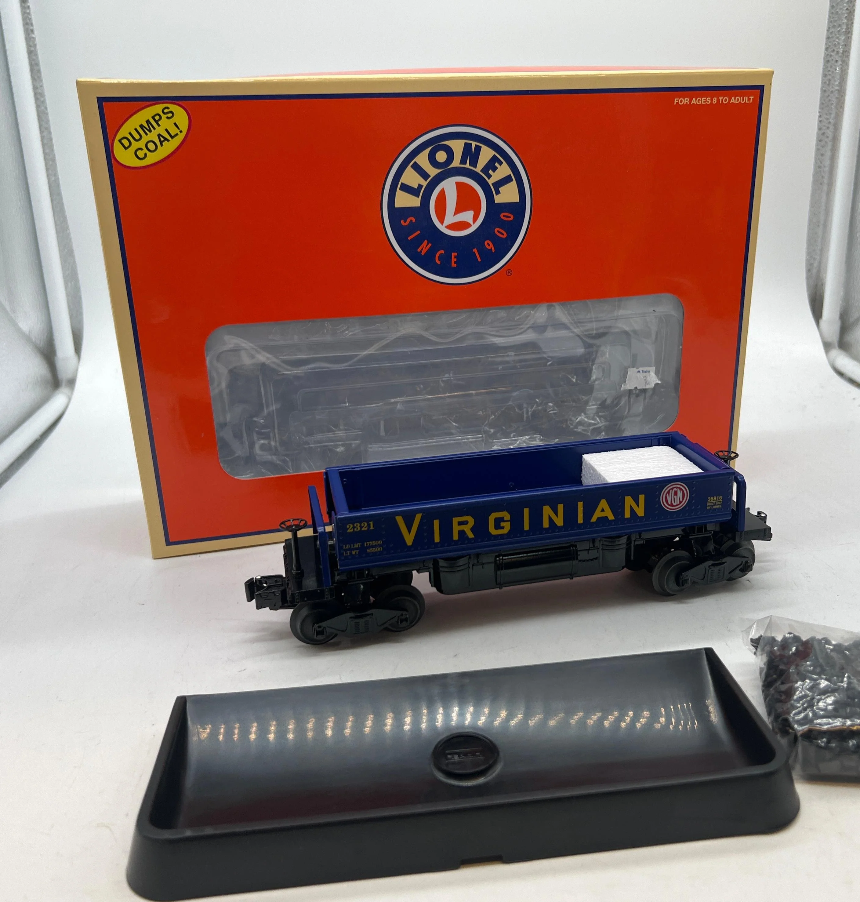 Lionel 6-36816 operating Virginian Coal Dump Car O SCALE NEW - Image 3
