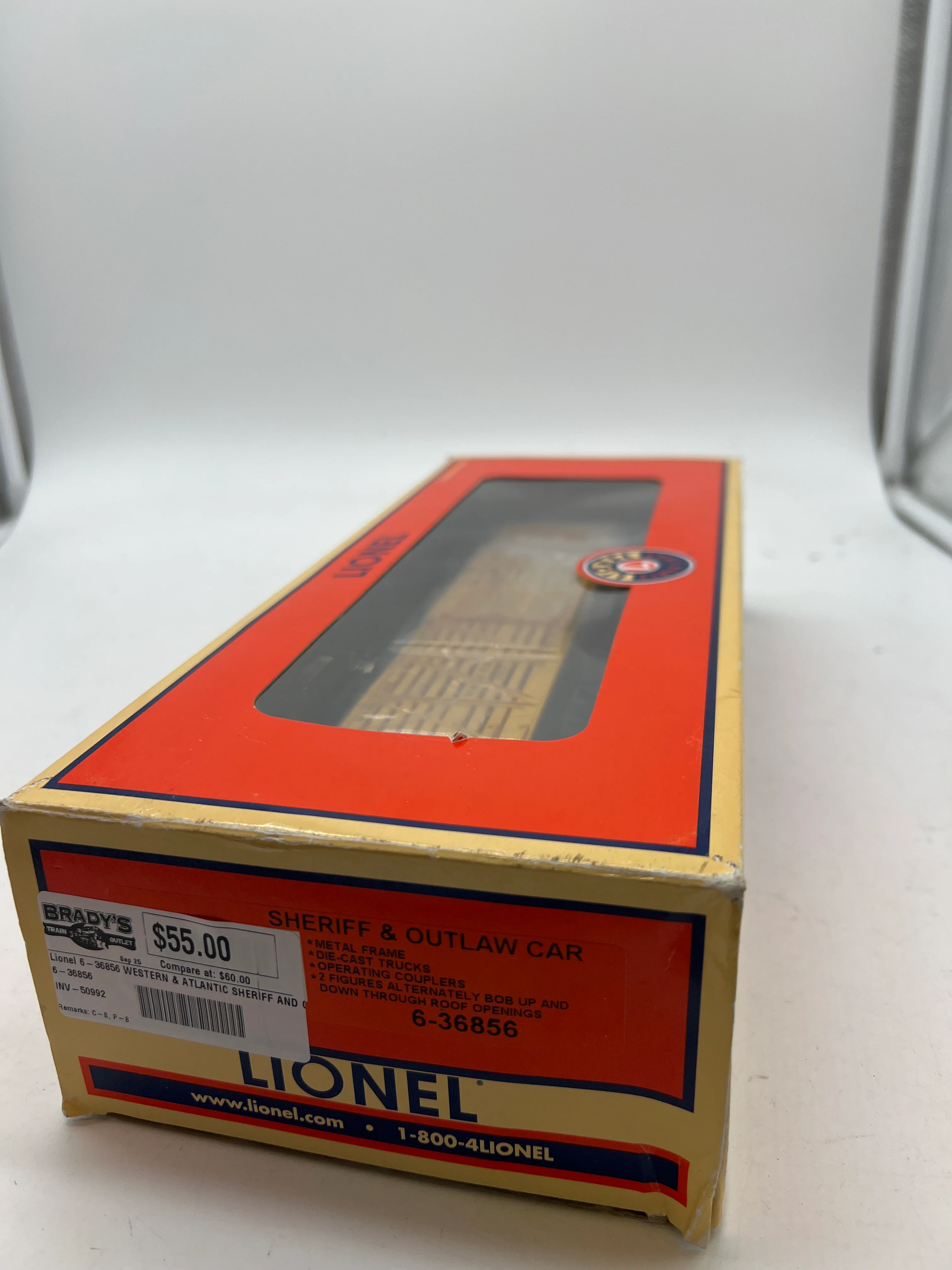 Lionel 6-36856 Western & Atlantic Sheriff and Outlaw Car O SCALE Like New - Image 4