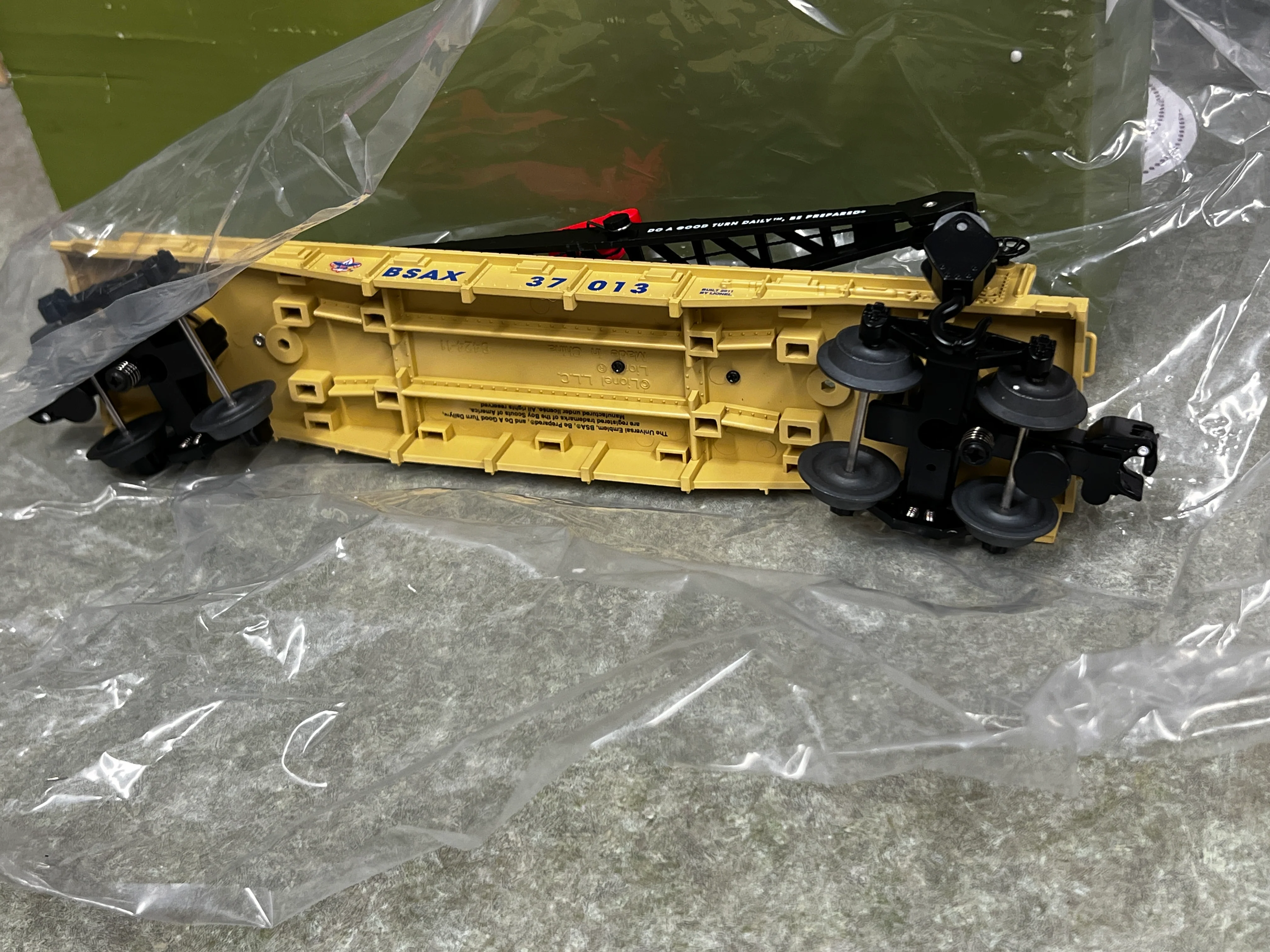 Lionel 6-37013 BSA Boy Scouts of America Derrick Crane Car NO BOX - Image 3