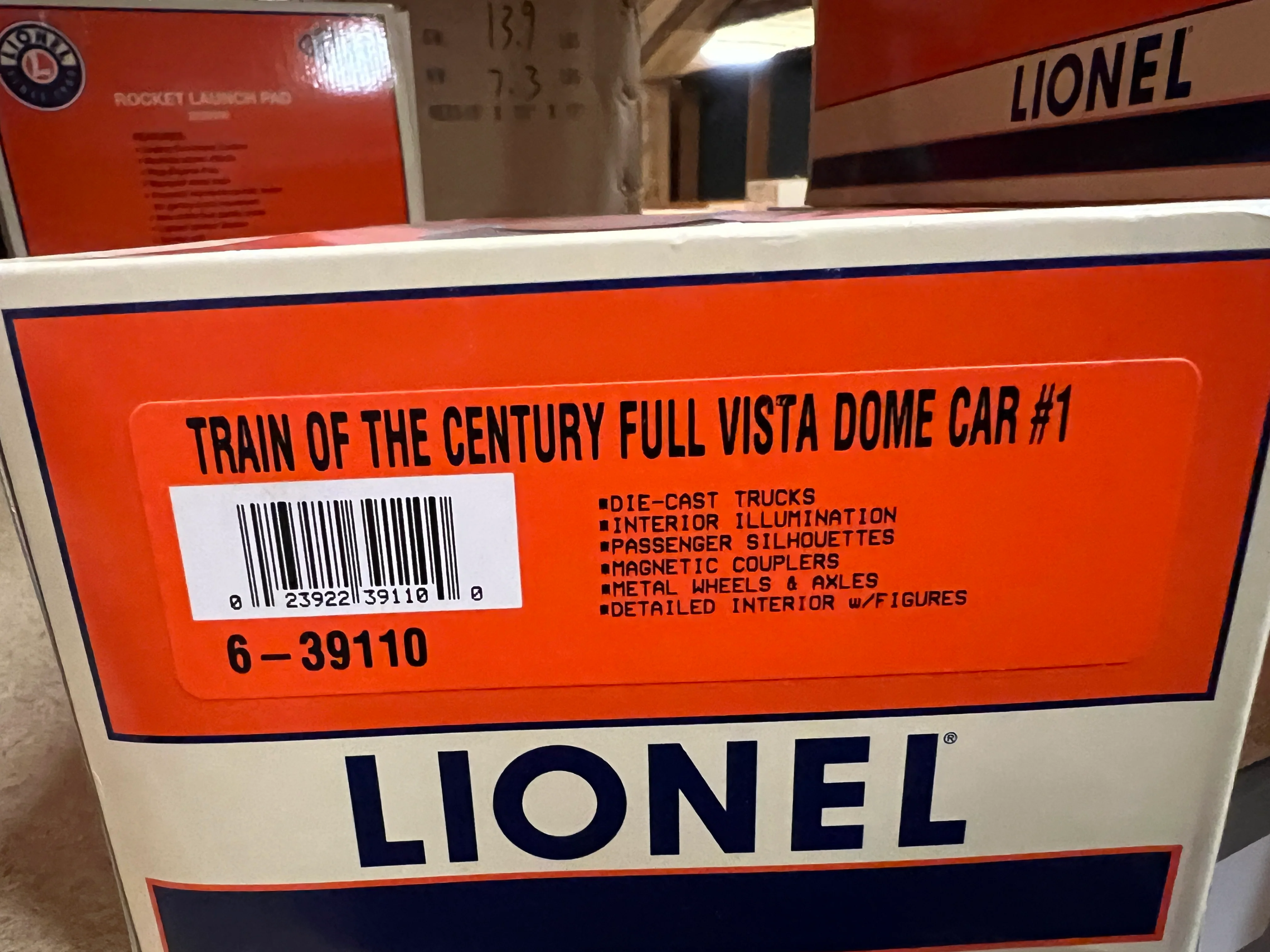 Lionel 6-39110  Train of the Century Full Vista Dome Car #1 (Century) O SCALE NEW - Image 2