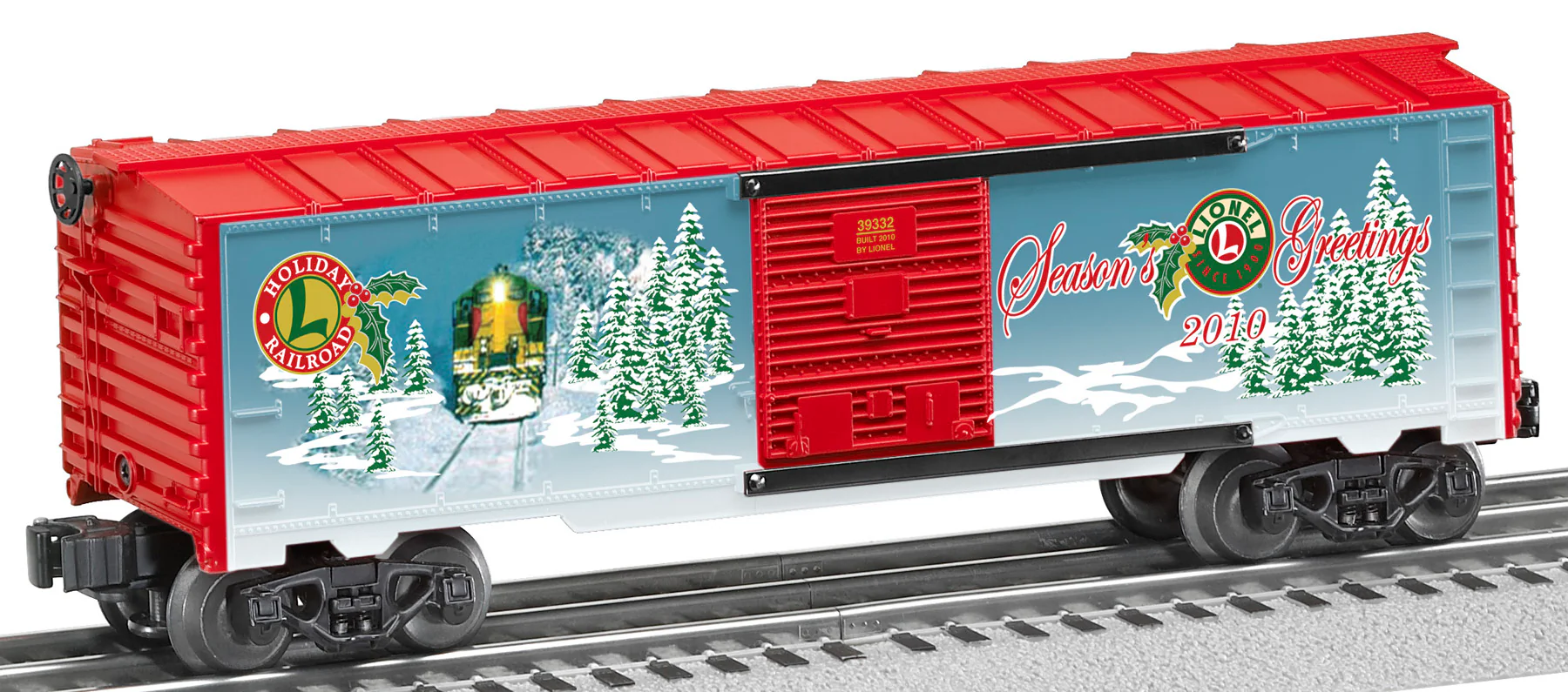 Lionel 6-39332 O-GAUGE 2010 HOLIDAY BOXCAR O SCALE Like New
