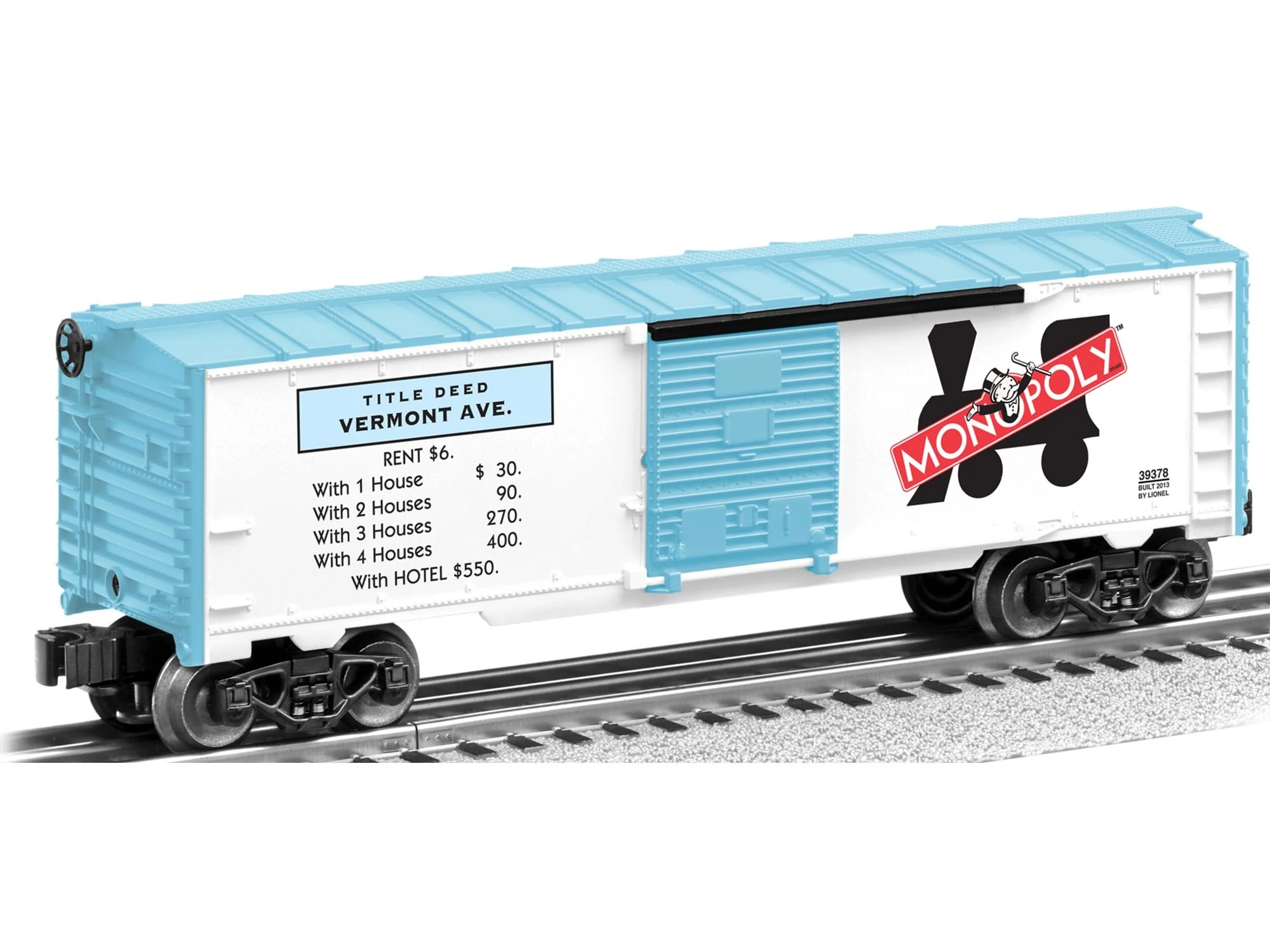 Lionel 6-39378 MONOPOLY VERMONT AVE BOXCAR O SCALE NEW