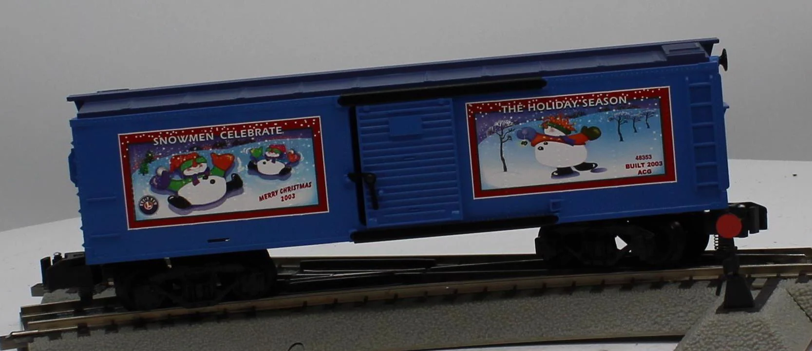 Lionel 6-48353 2003 American Flyer Christmas Boxcar S SCALE Like New - Image 6