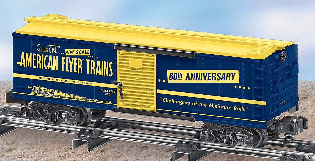 Lionel 6-48364 Gilbert American Flyer S Gauge 60th Anniversary Boxcar O SCALE Like New